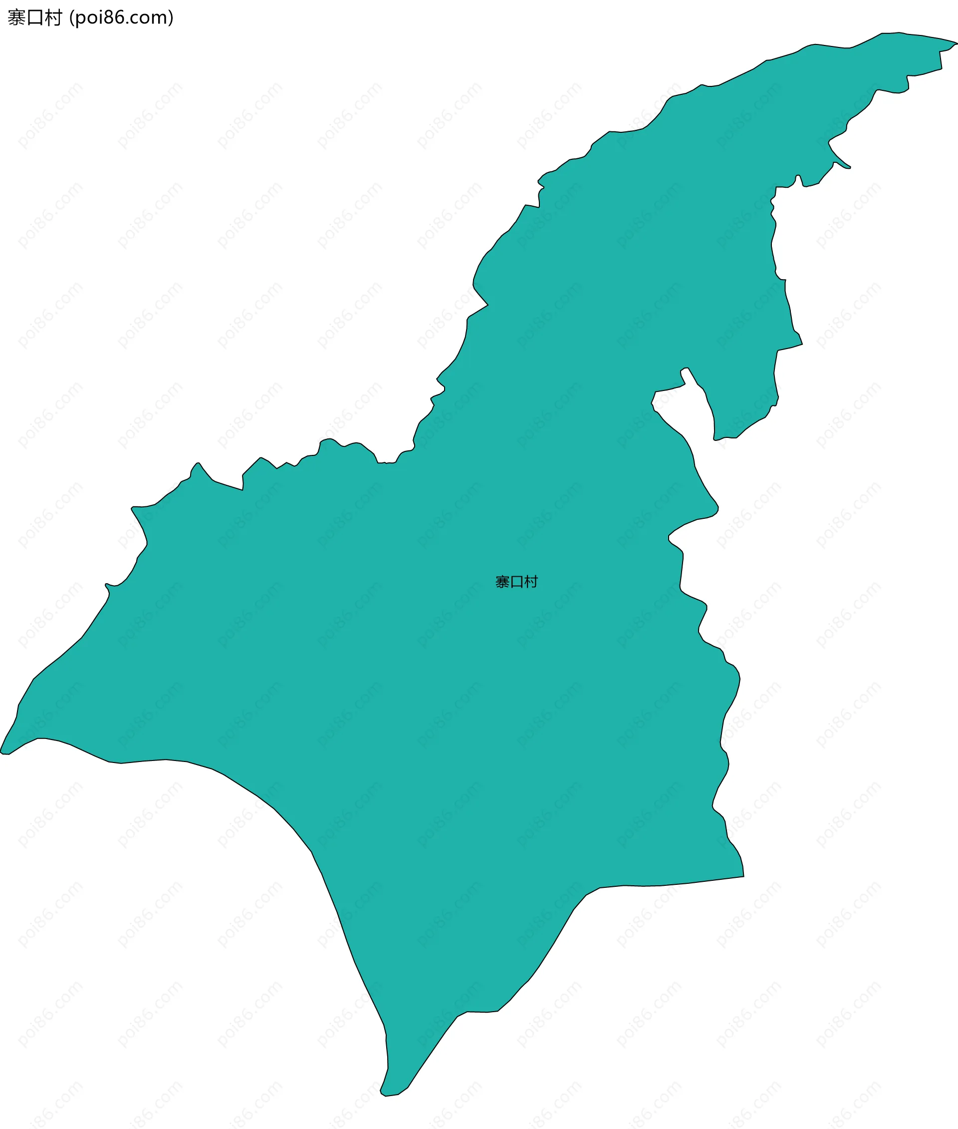 寨口村边界地图