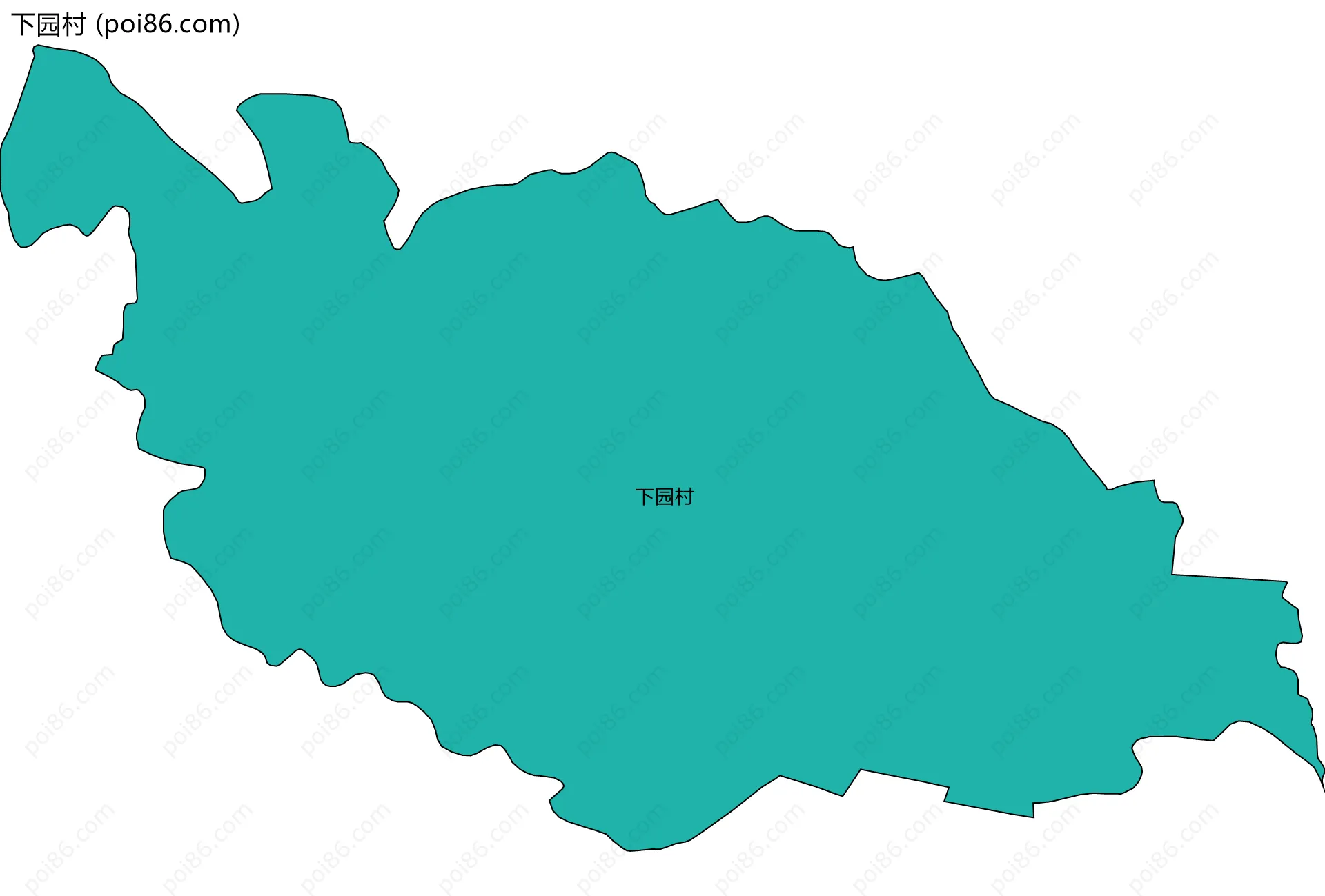 下园村边界地图