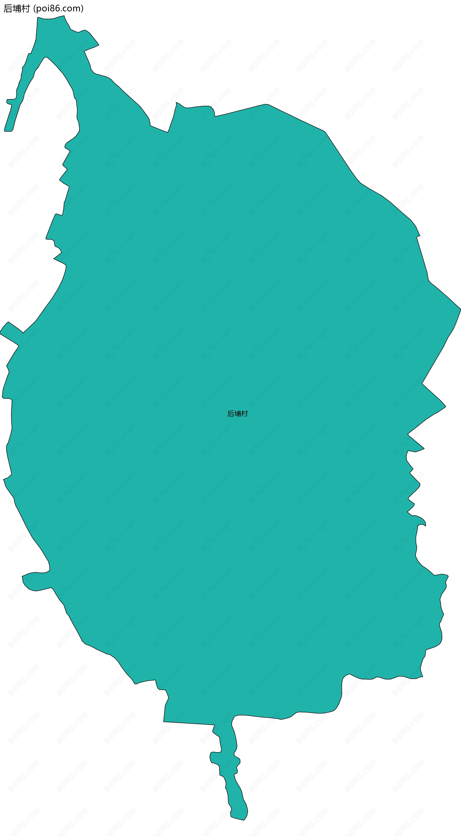 后埔村边界地图