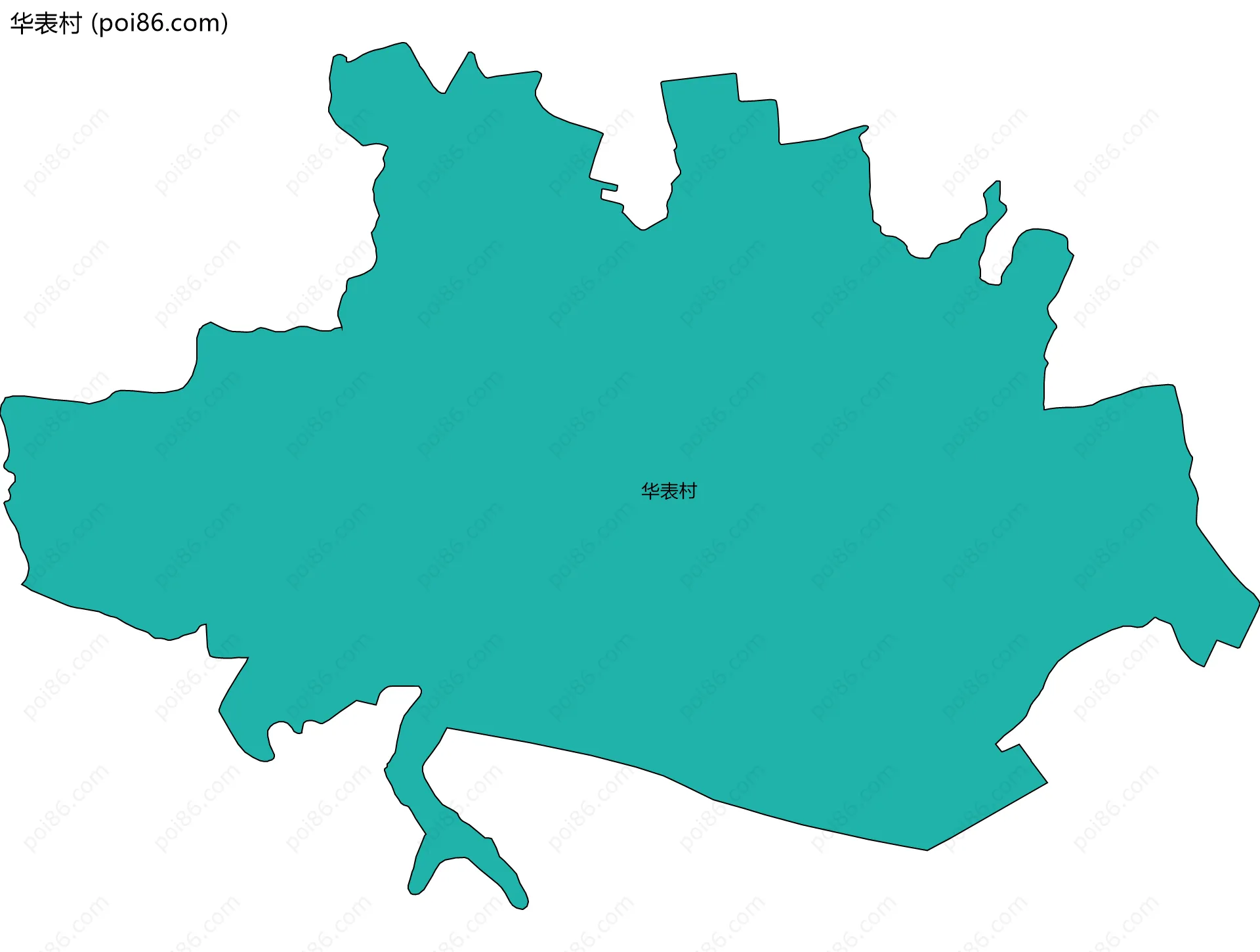 华表村边界地图