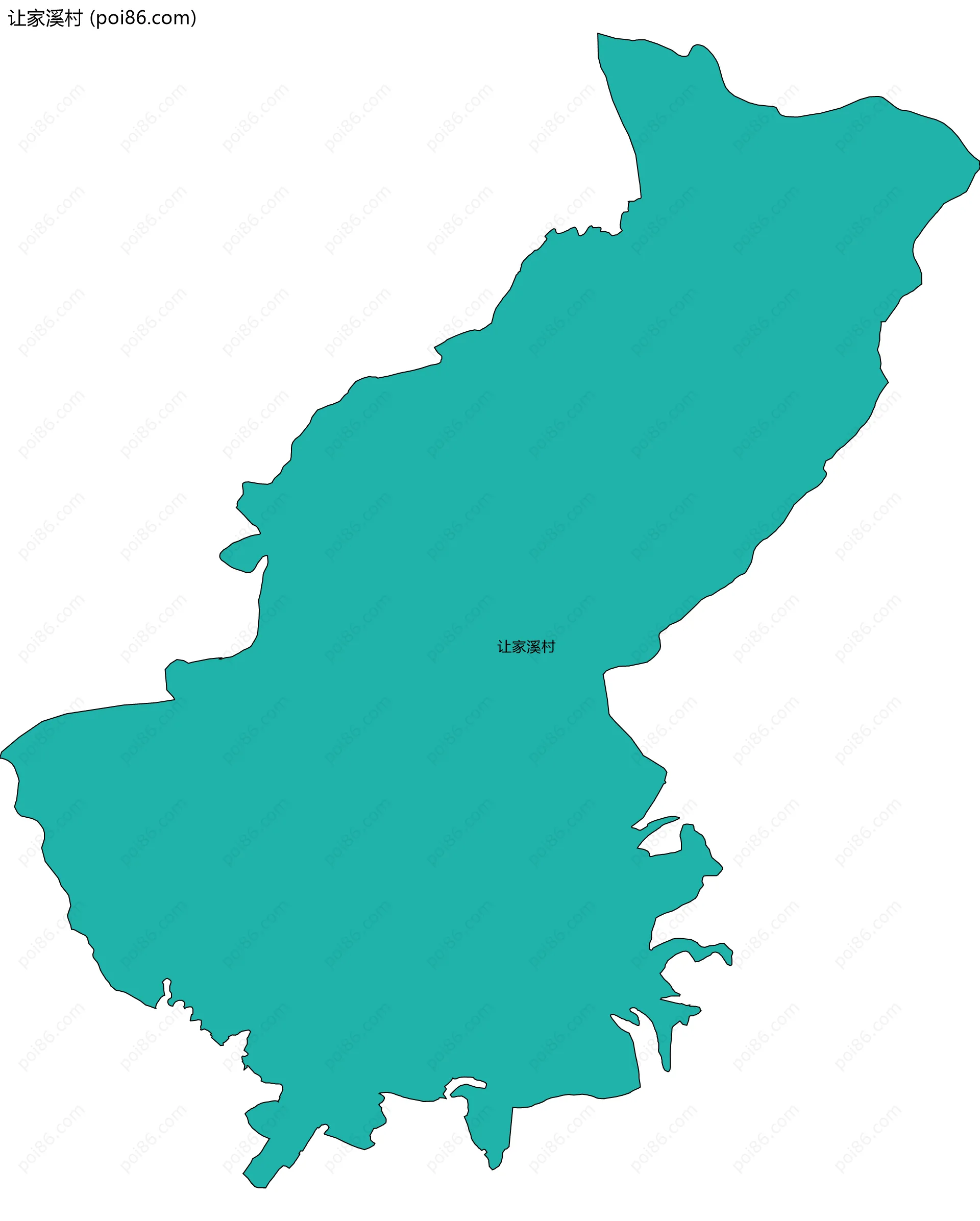 让家溪村边界地图