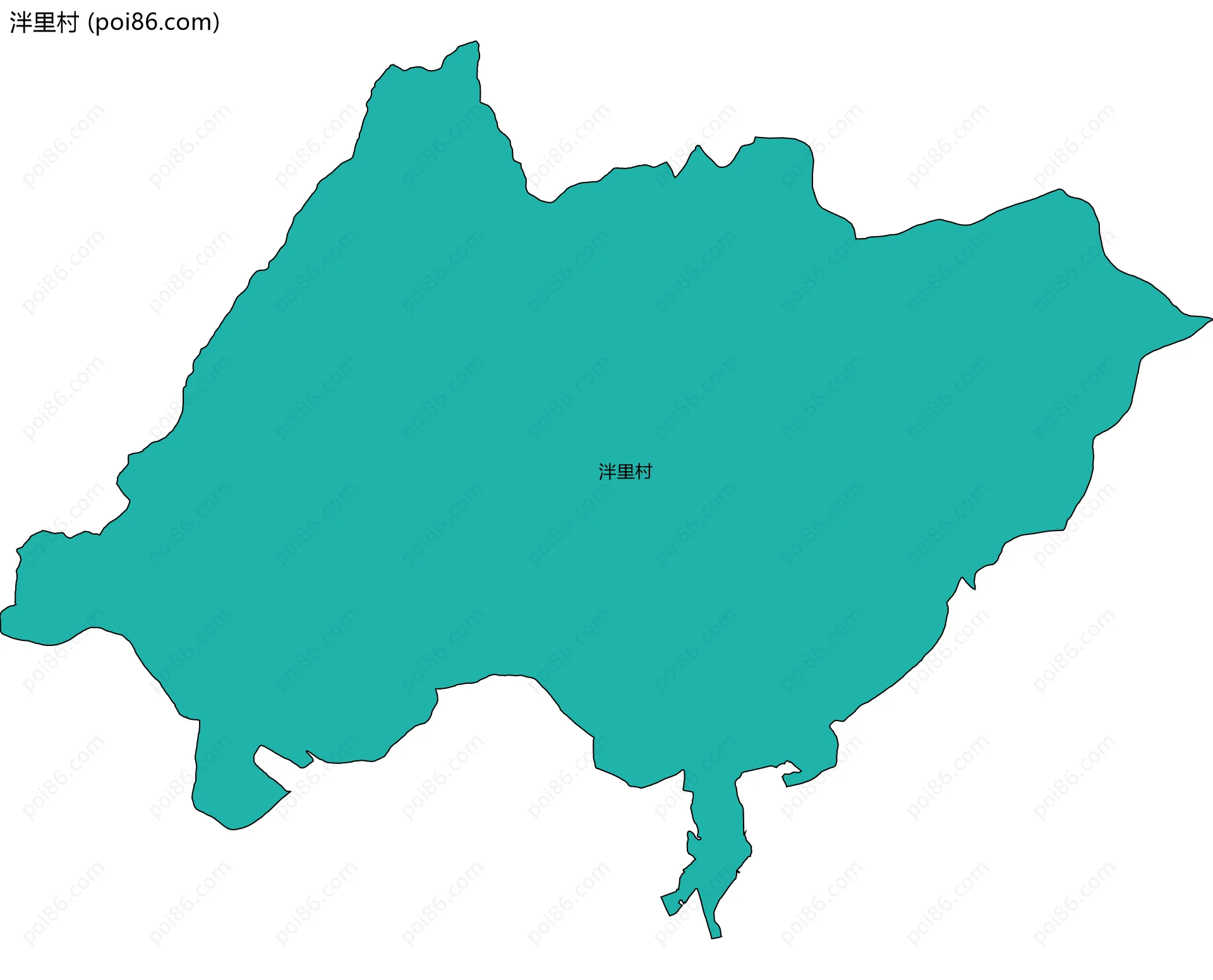 泮里村边界地图