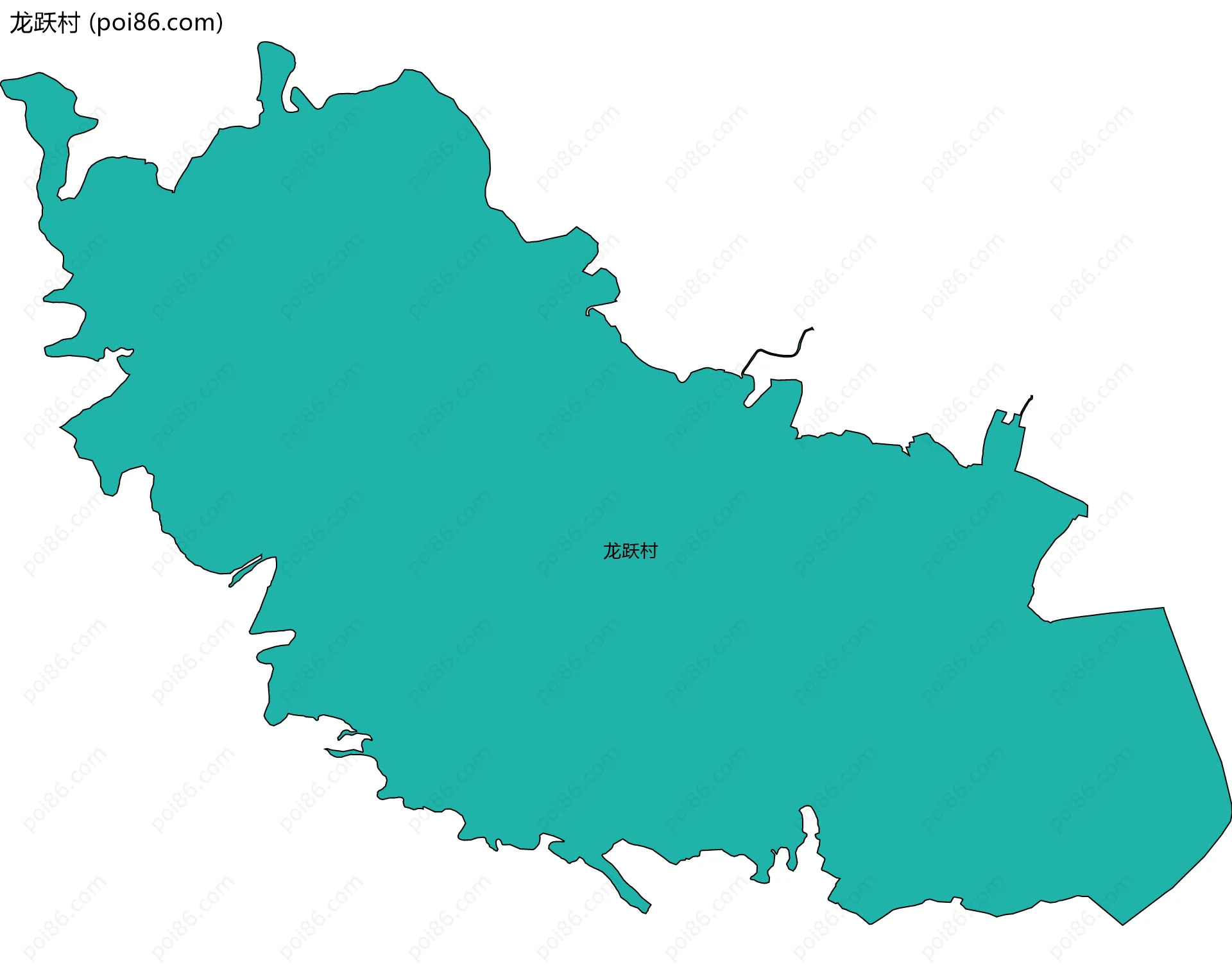 龙跃村边界地图