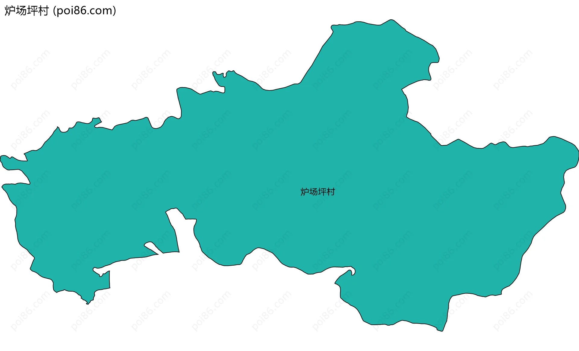 炉场坪村边界地图