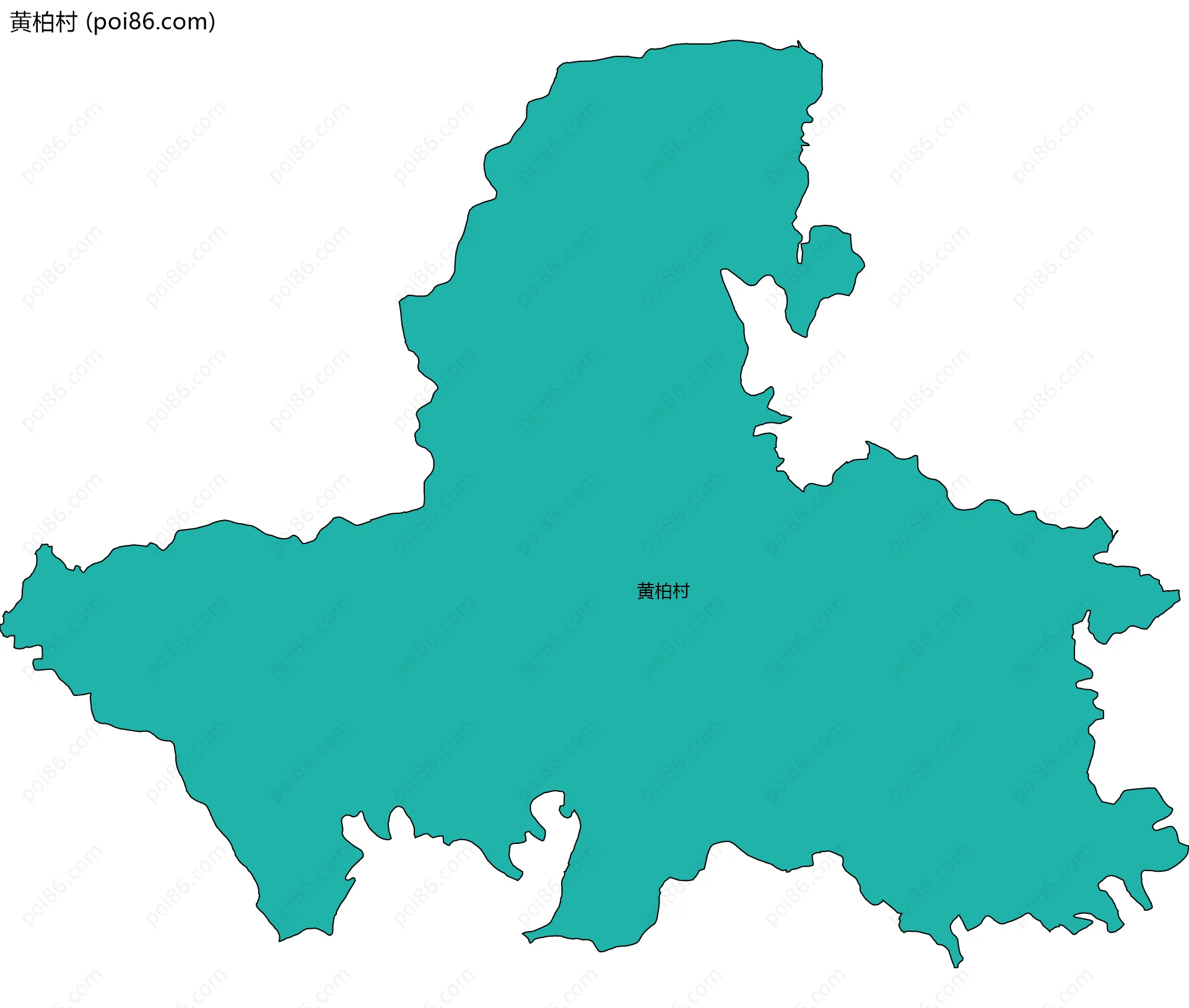 黄柏村边界地图