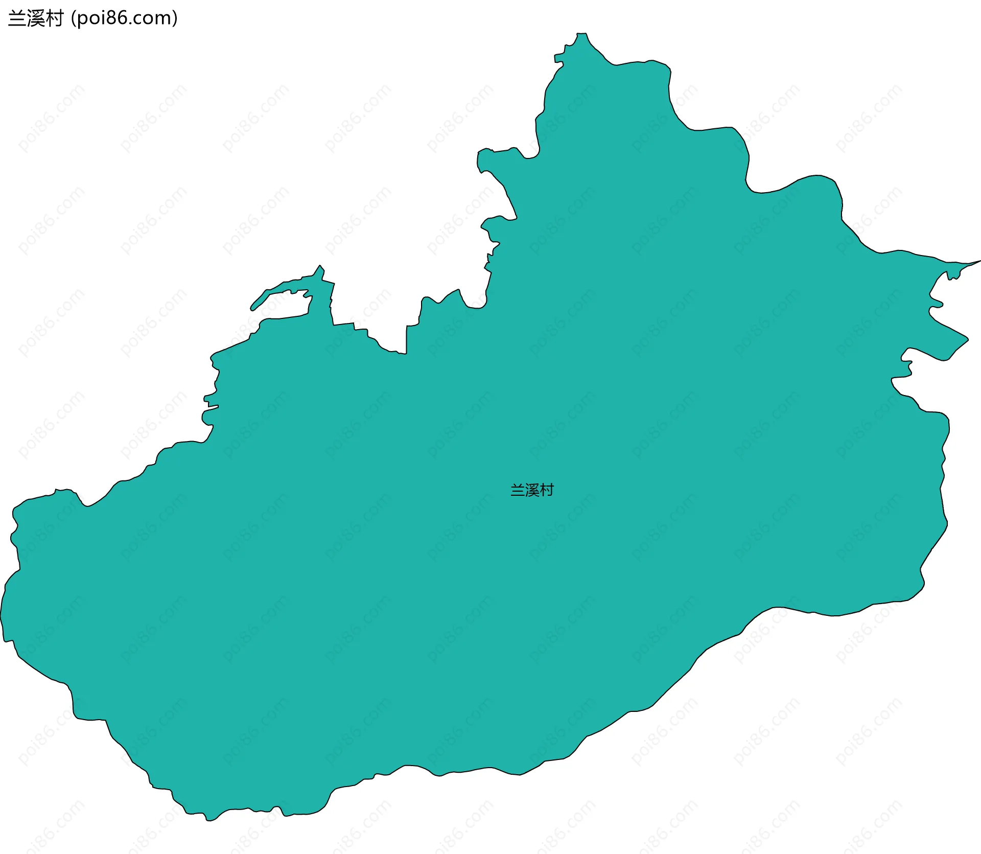 兰溪村边界地图