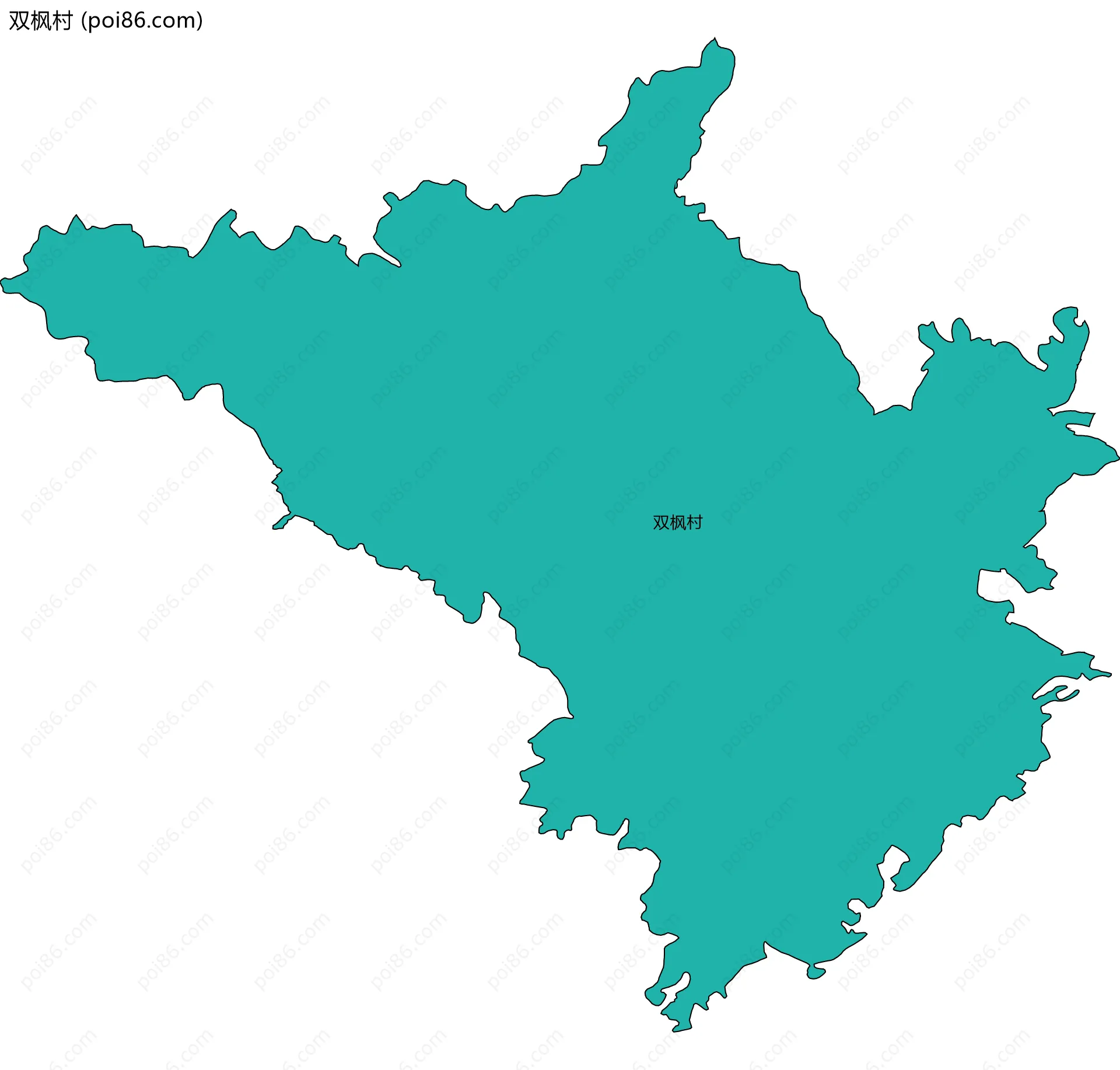 双枫村边界地图