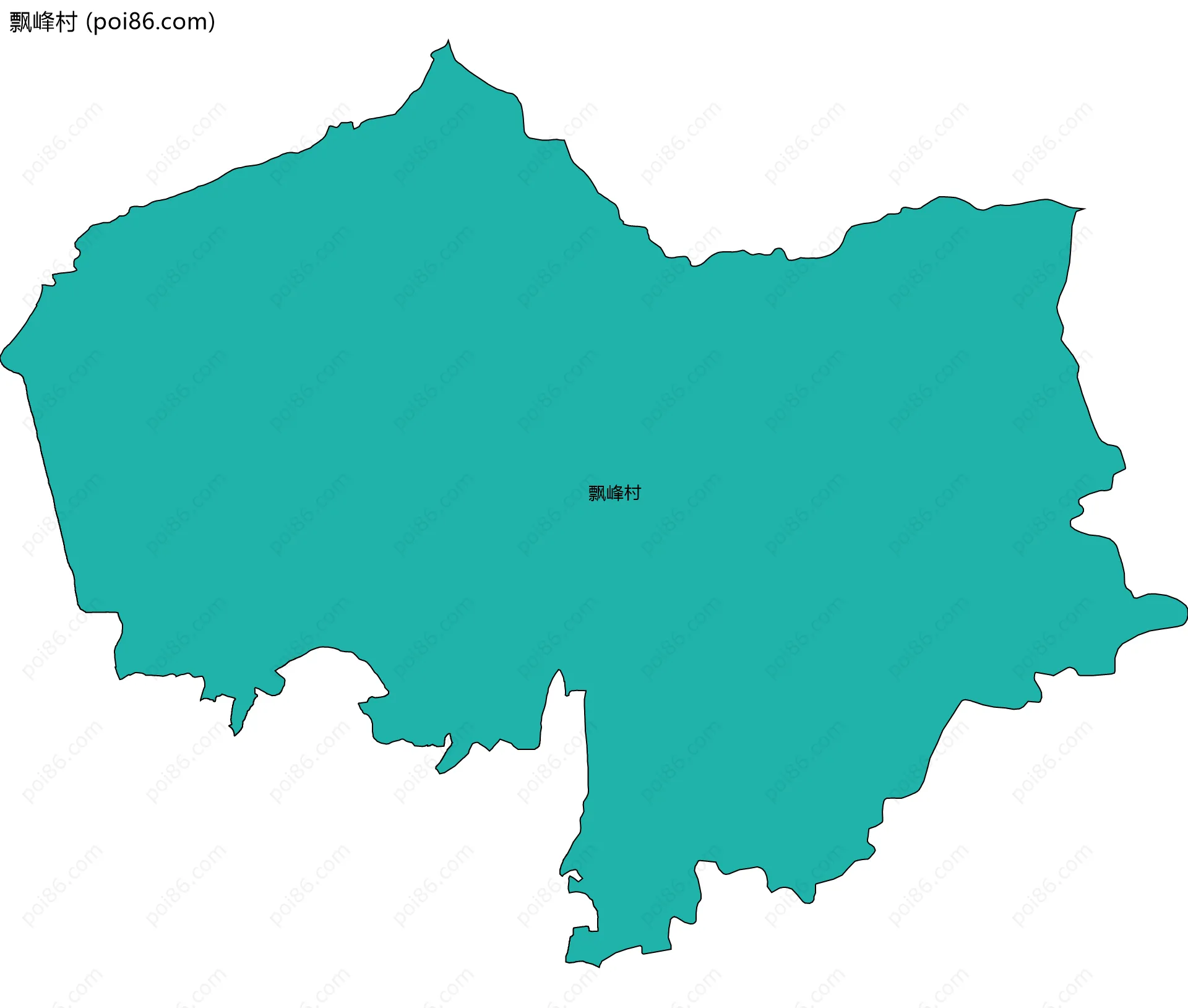 飘峰村边界地图