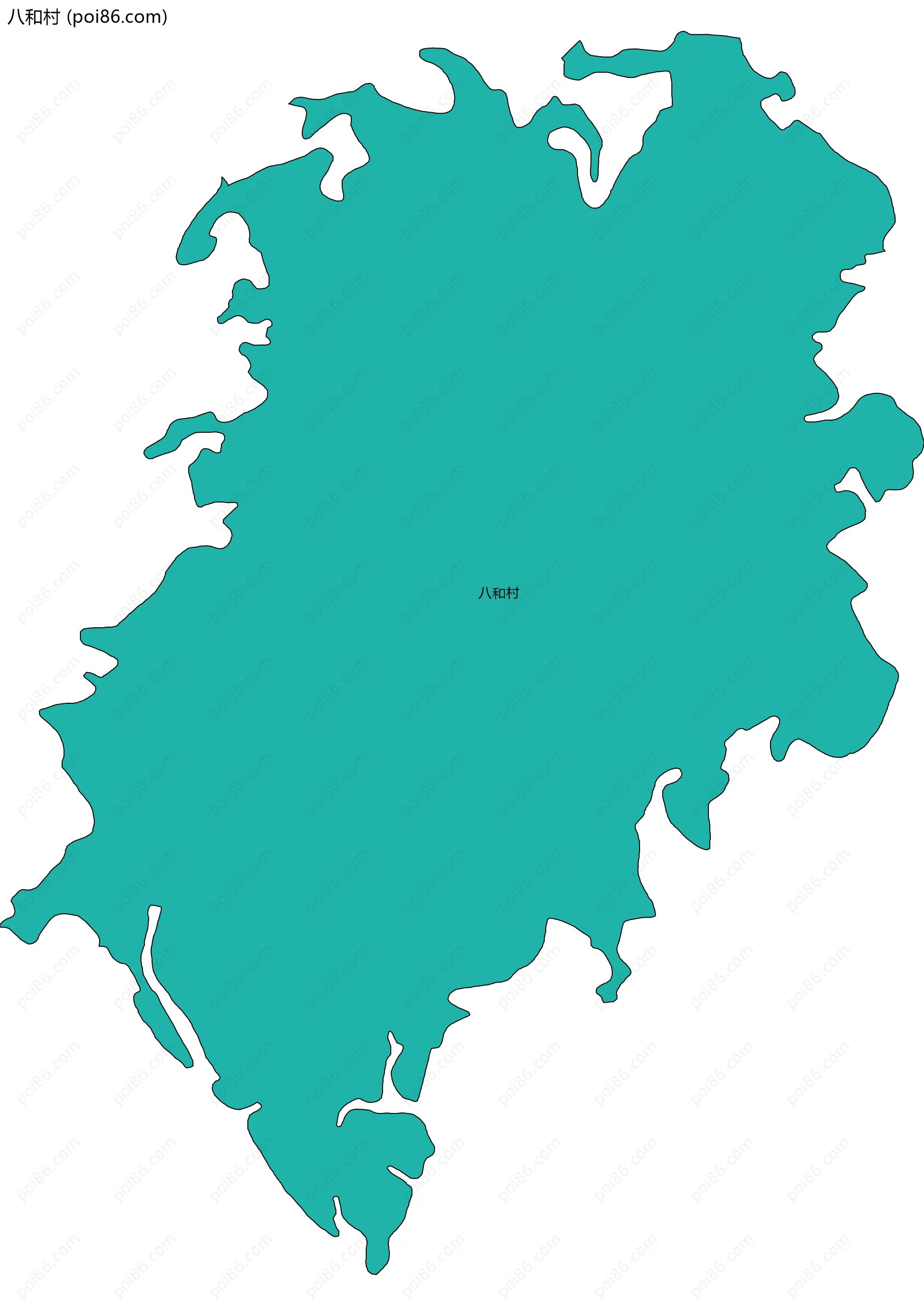 八和村边界地图