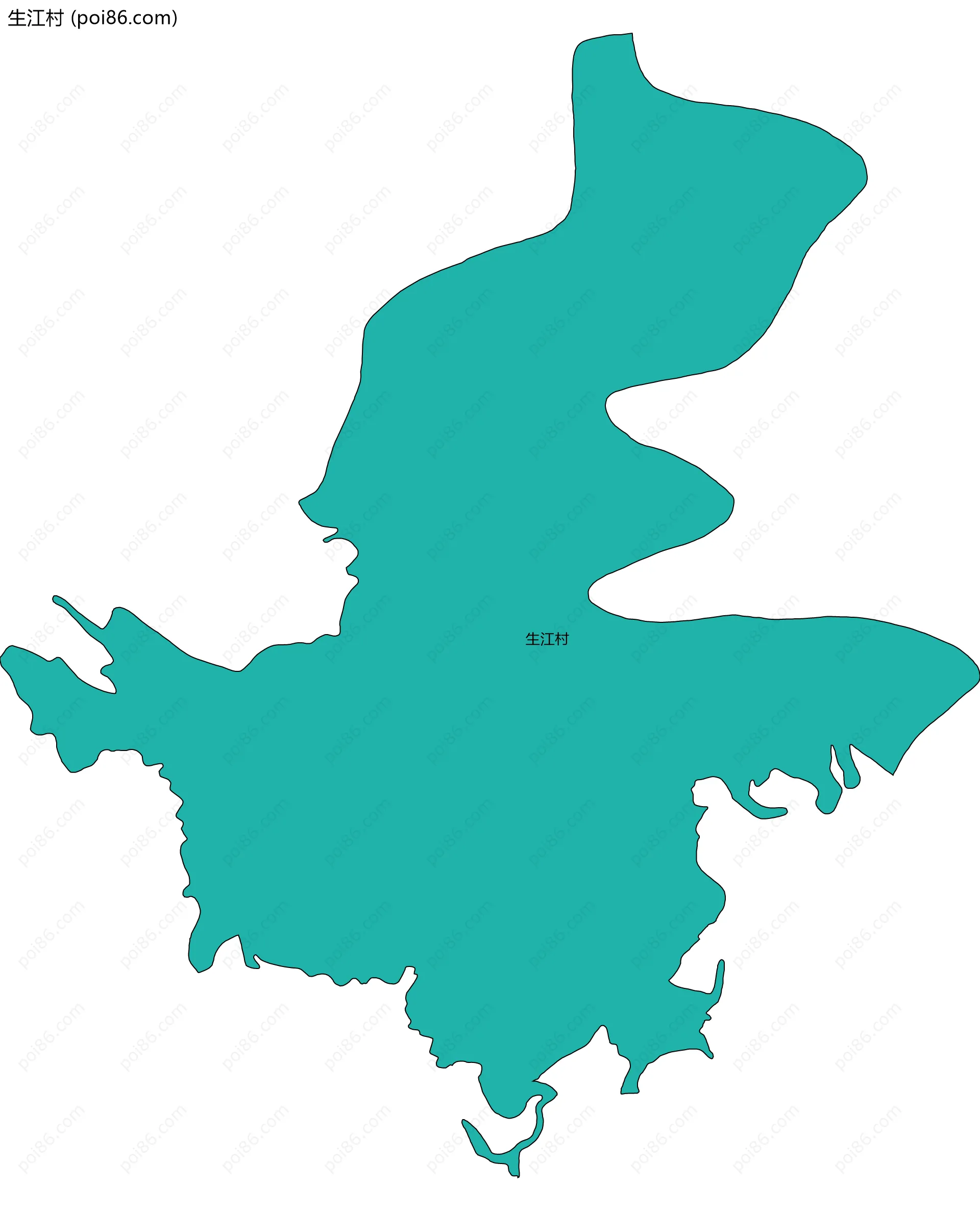 生江村边界地图
