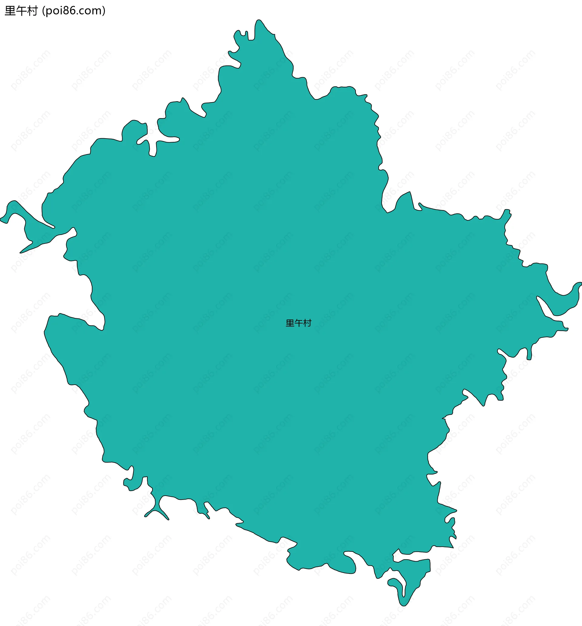 里午村边界地图