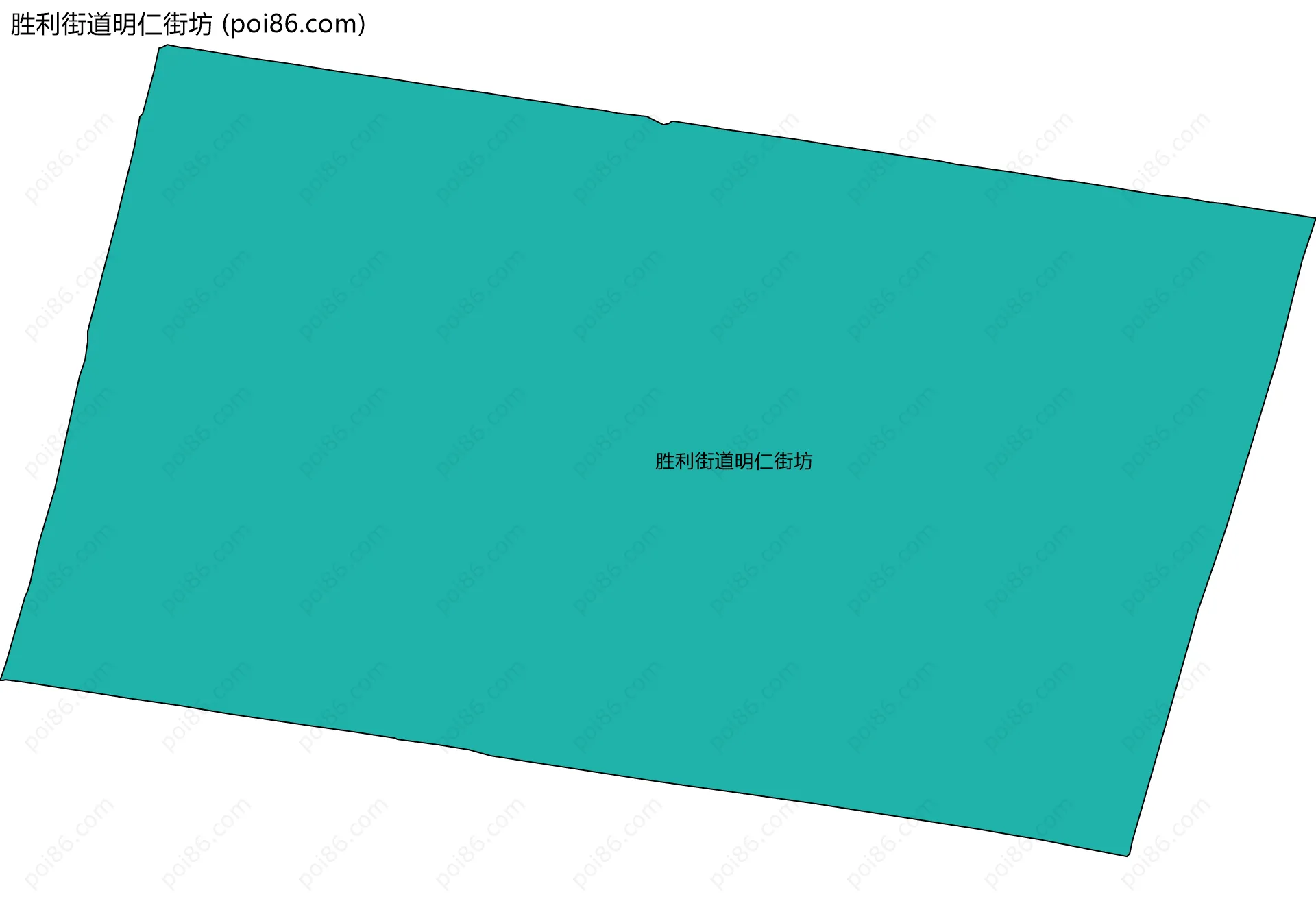 胜利街道明仁街坊边界地图
