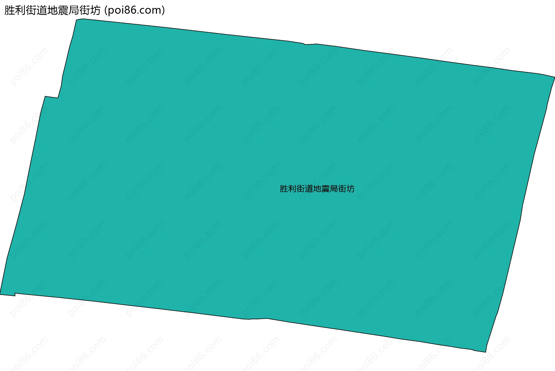 胜利街道地震局街坊边界地图