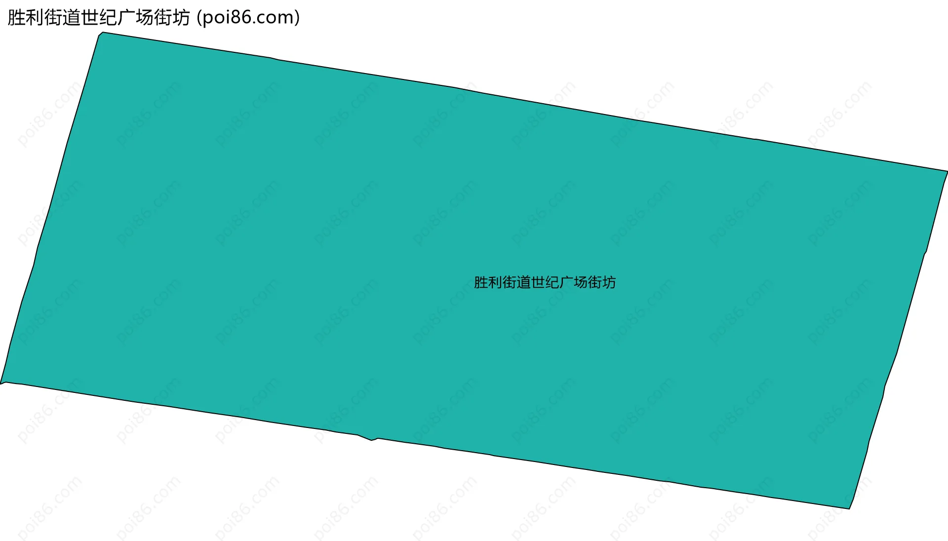 胜利街道世纪广场街坊边界地图