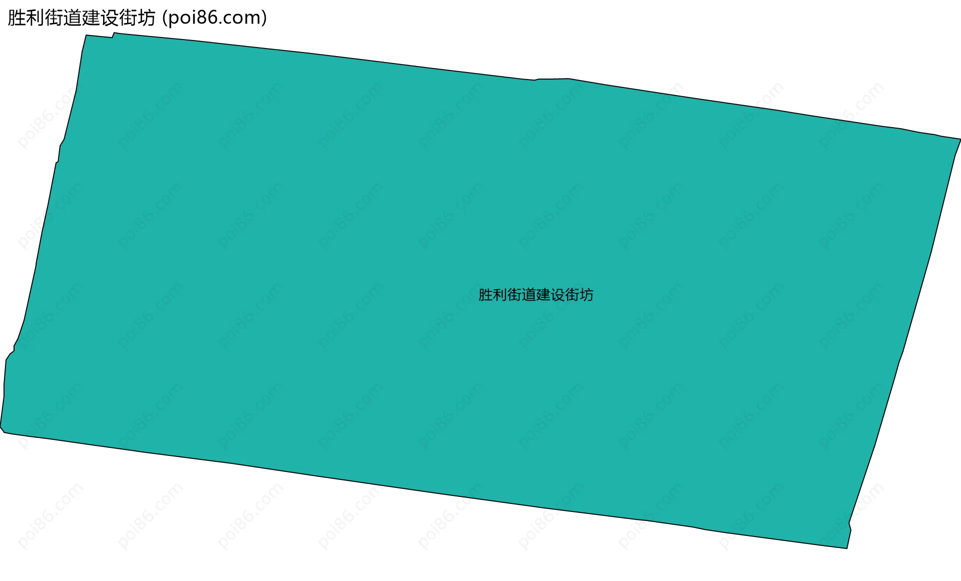 胜利街道建设街坊边界地图