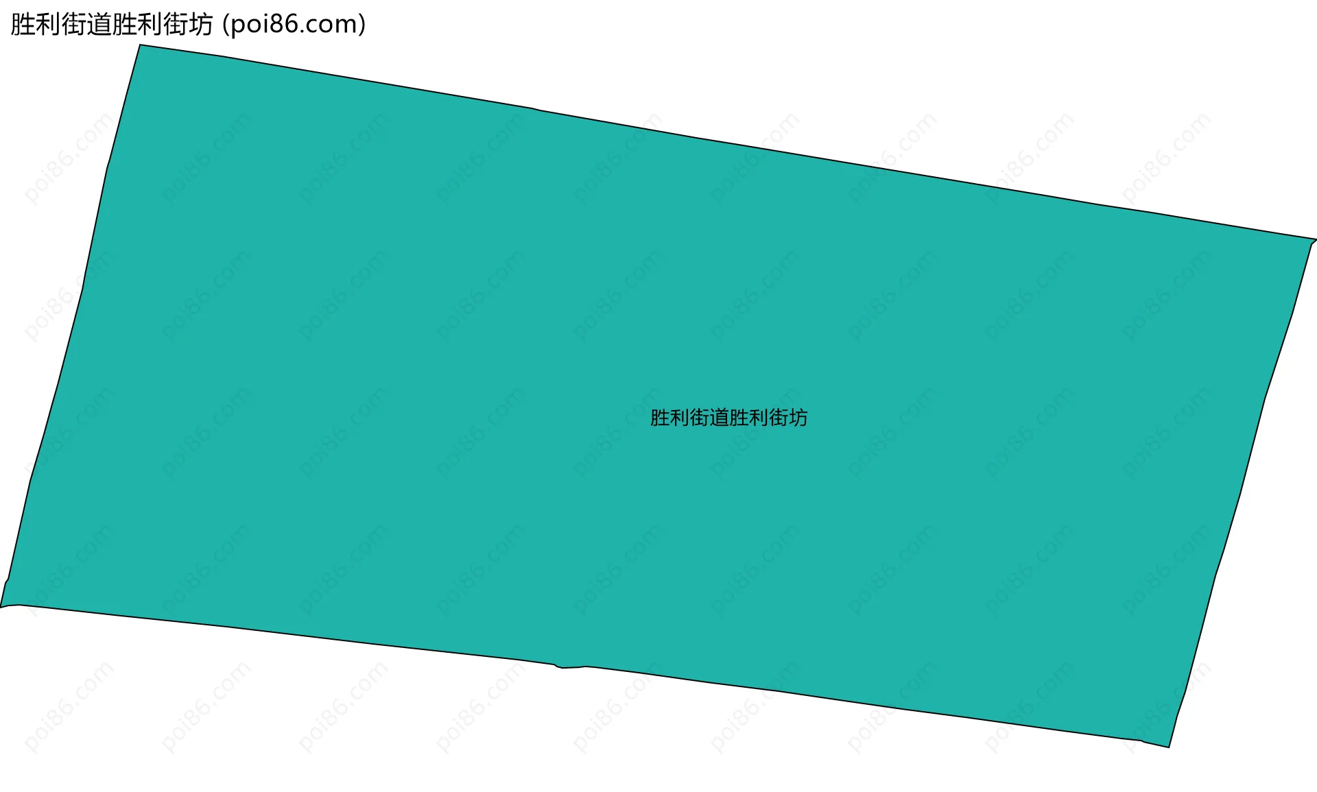 胜利街道胜利街坊边界地图