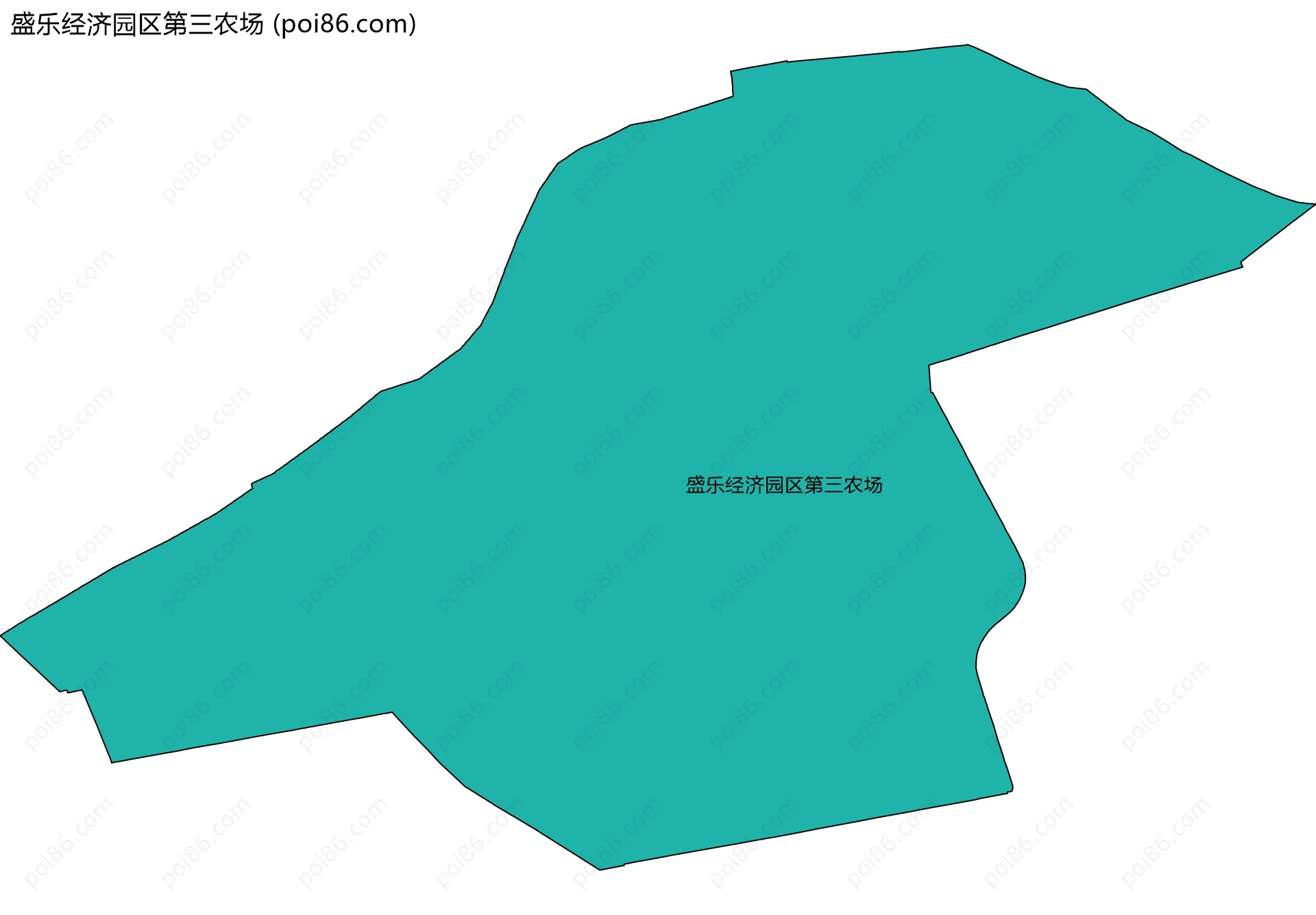 盛乐经济园区第三农场边界地图