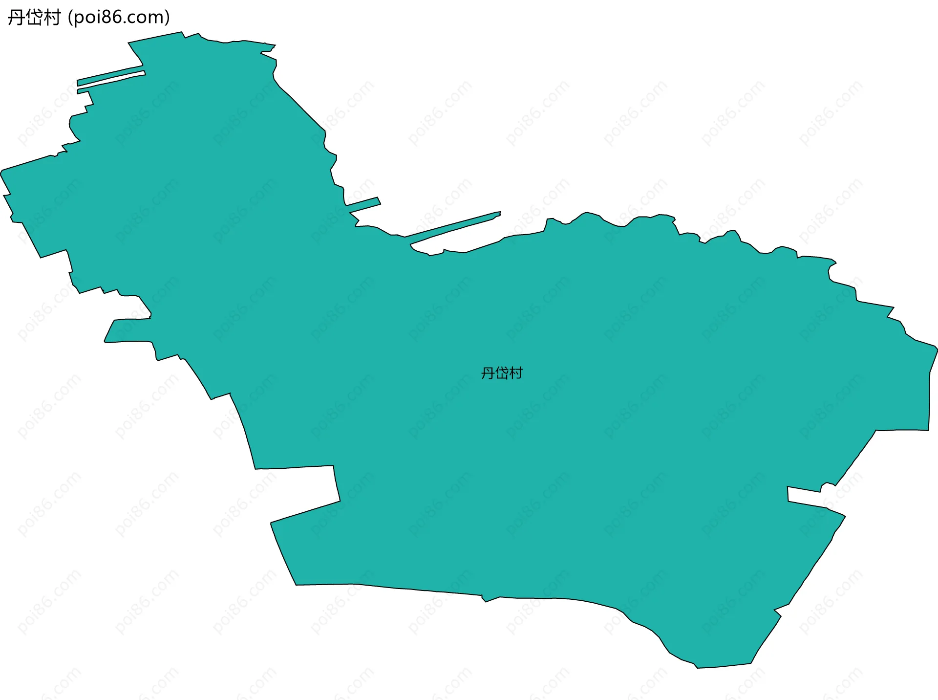 丹岱村边界地图