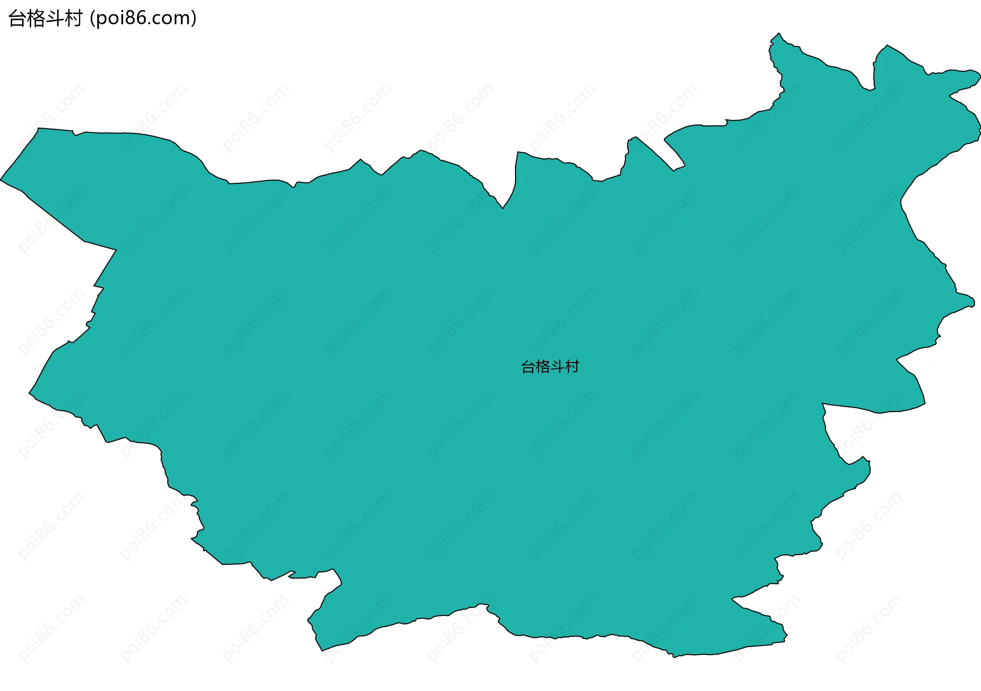台格斗村边界地图
