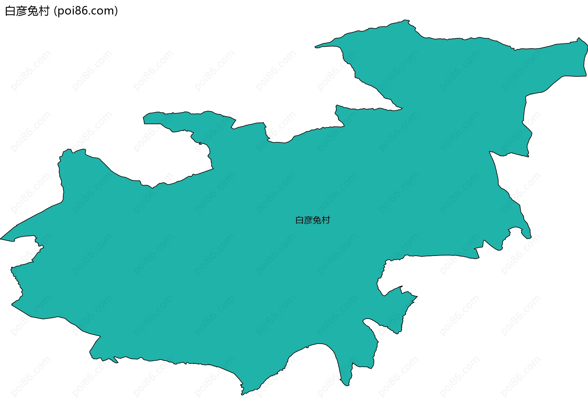 白彦兔村边界地图