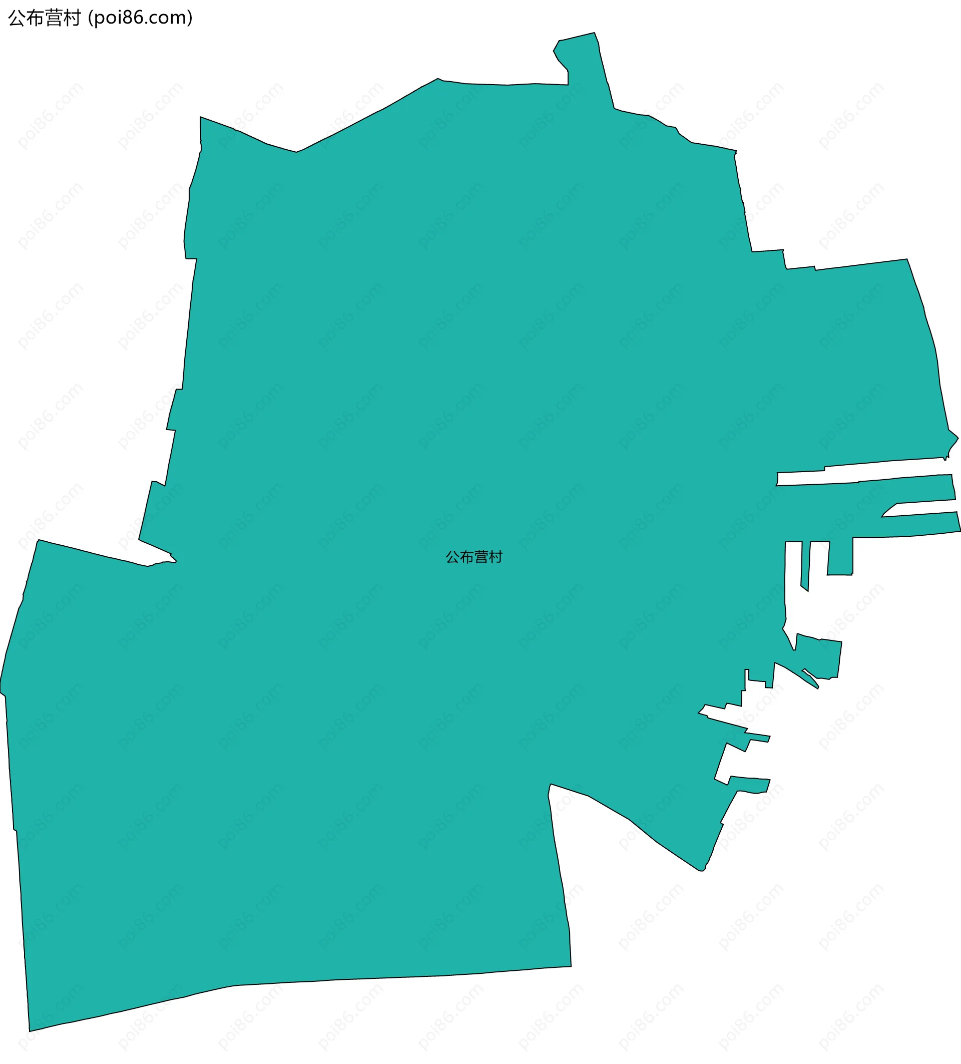 公布营村边界地图