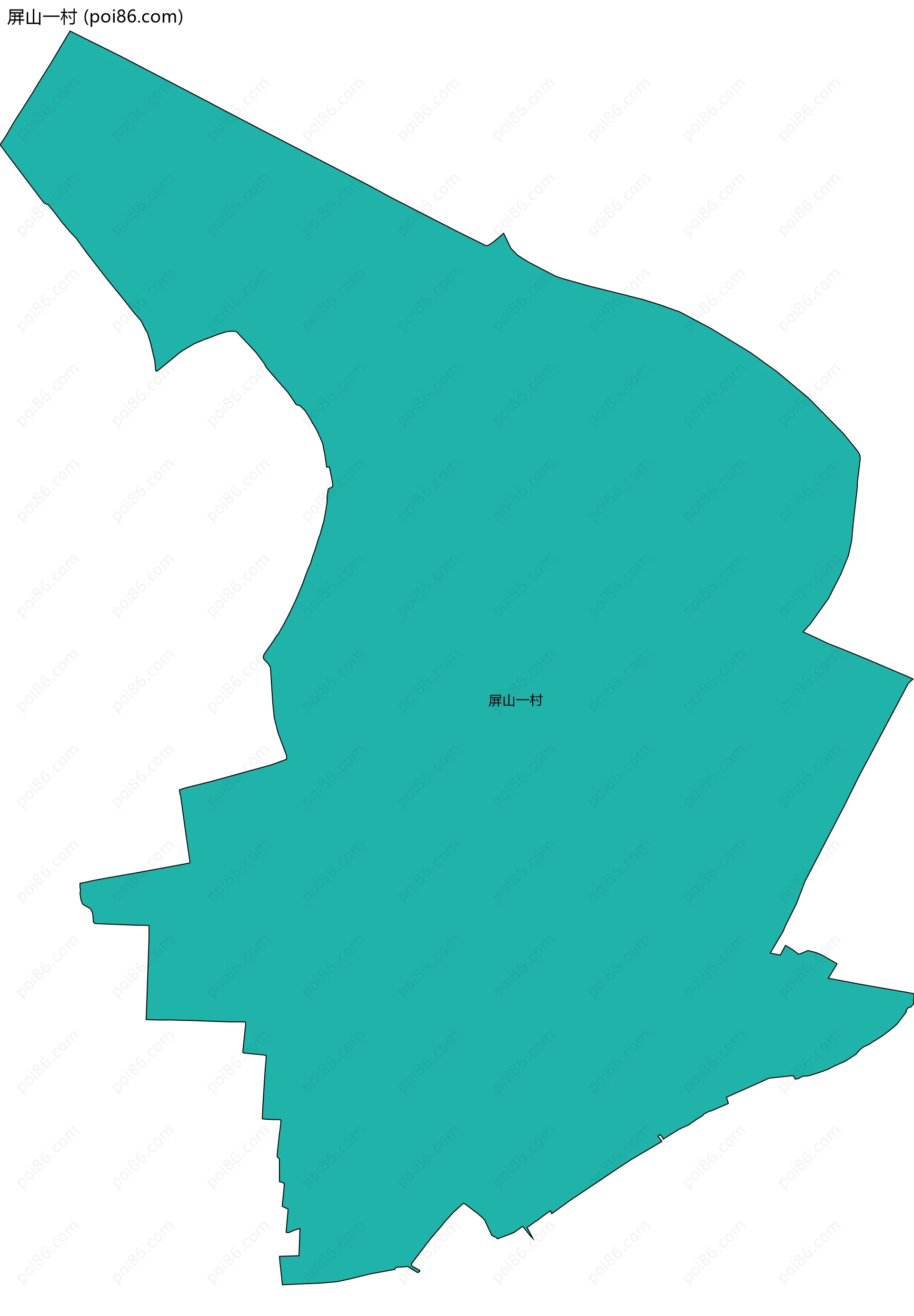 屏山一村边界地图