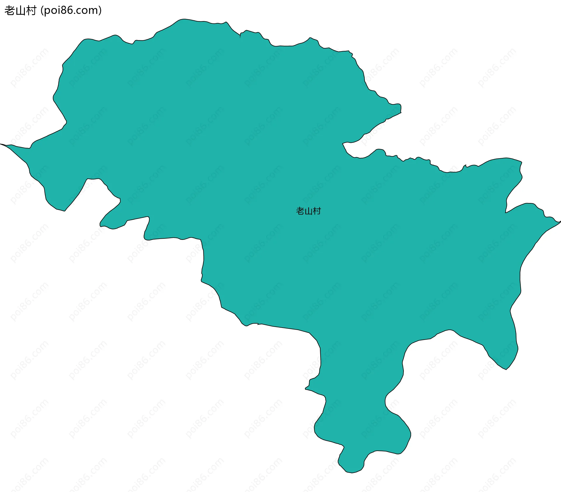 老山村边界地图