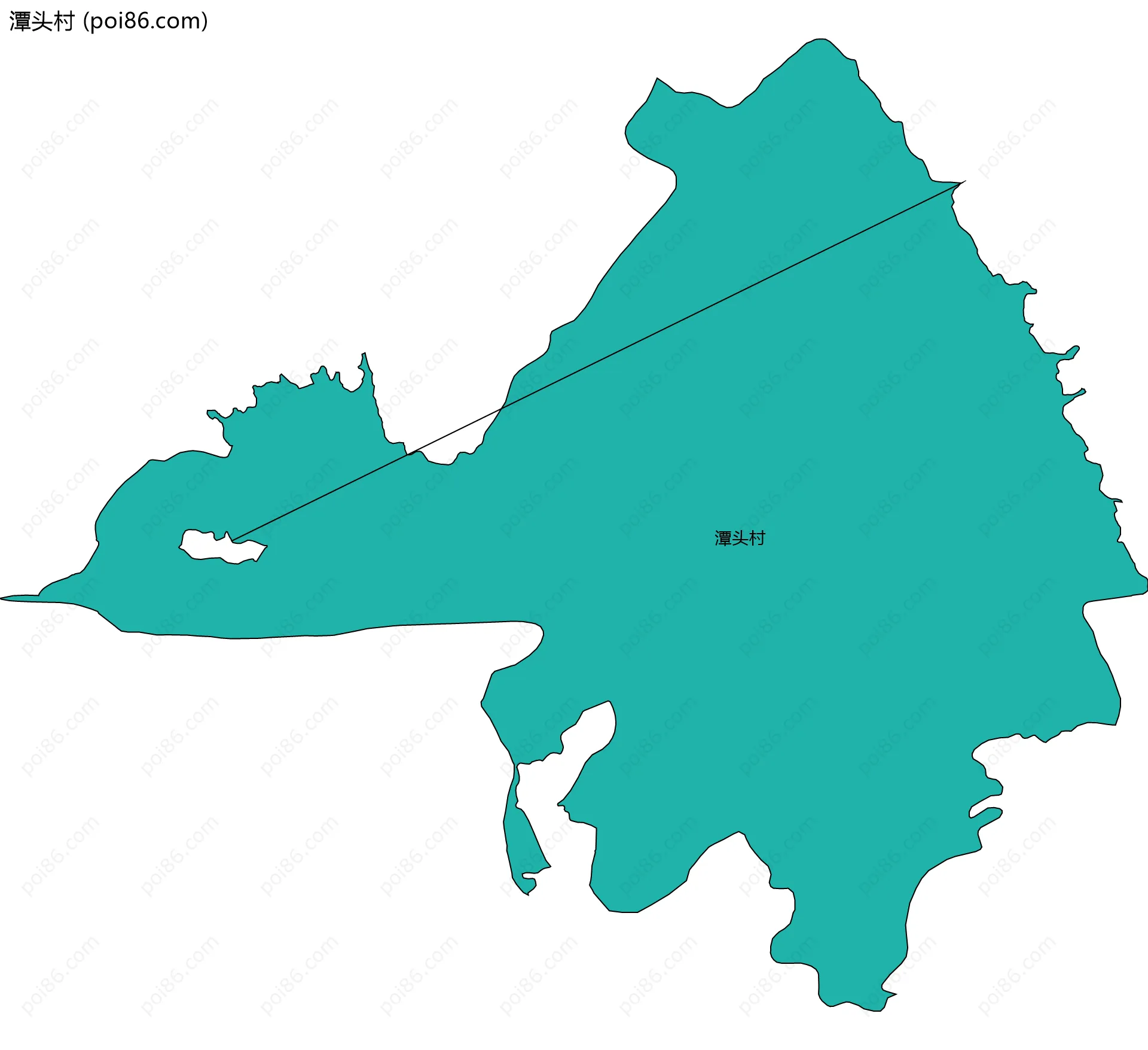潭头村边界地图