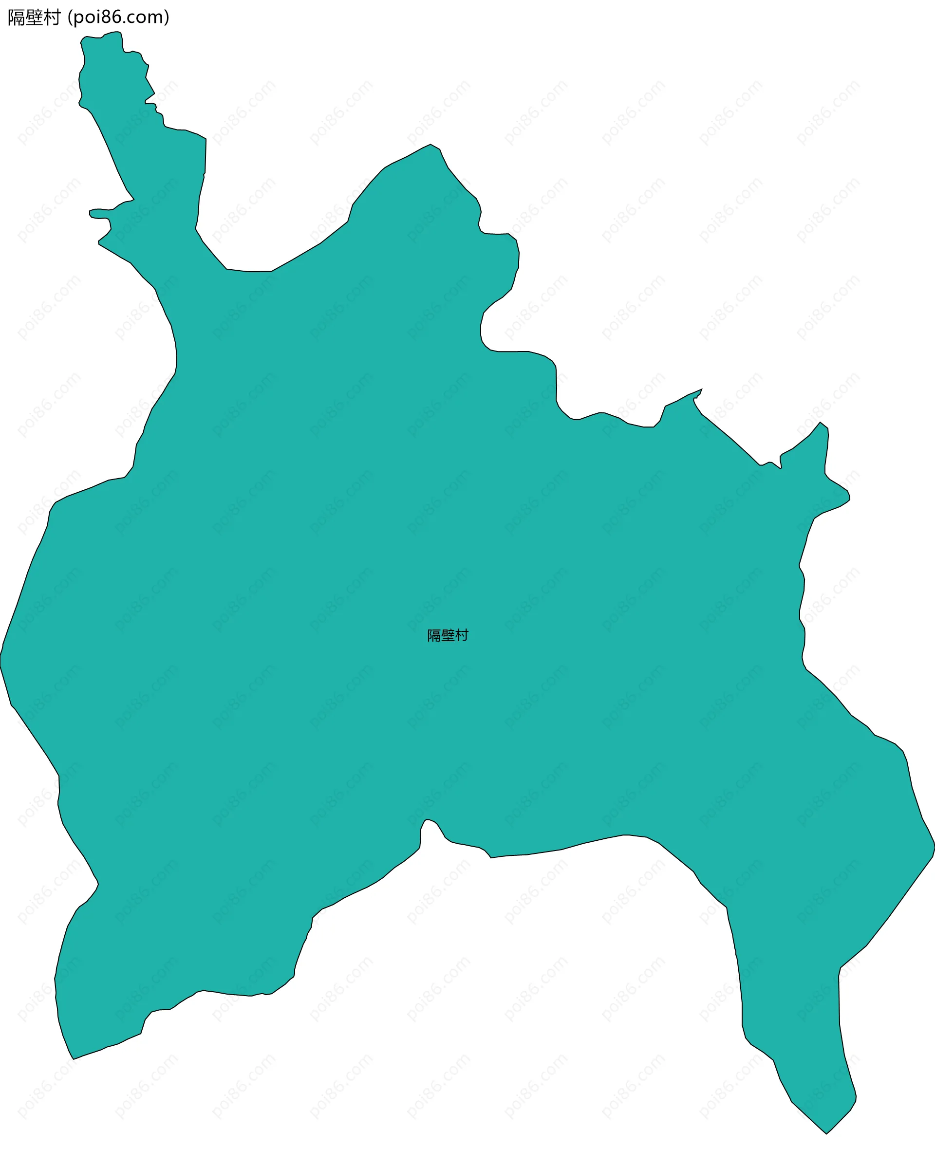 隔壁村边界地图