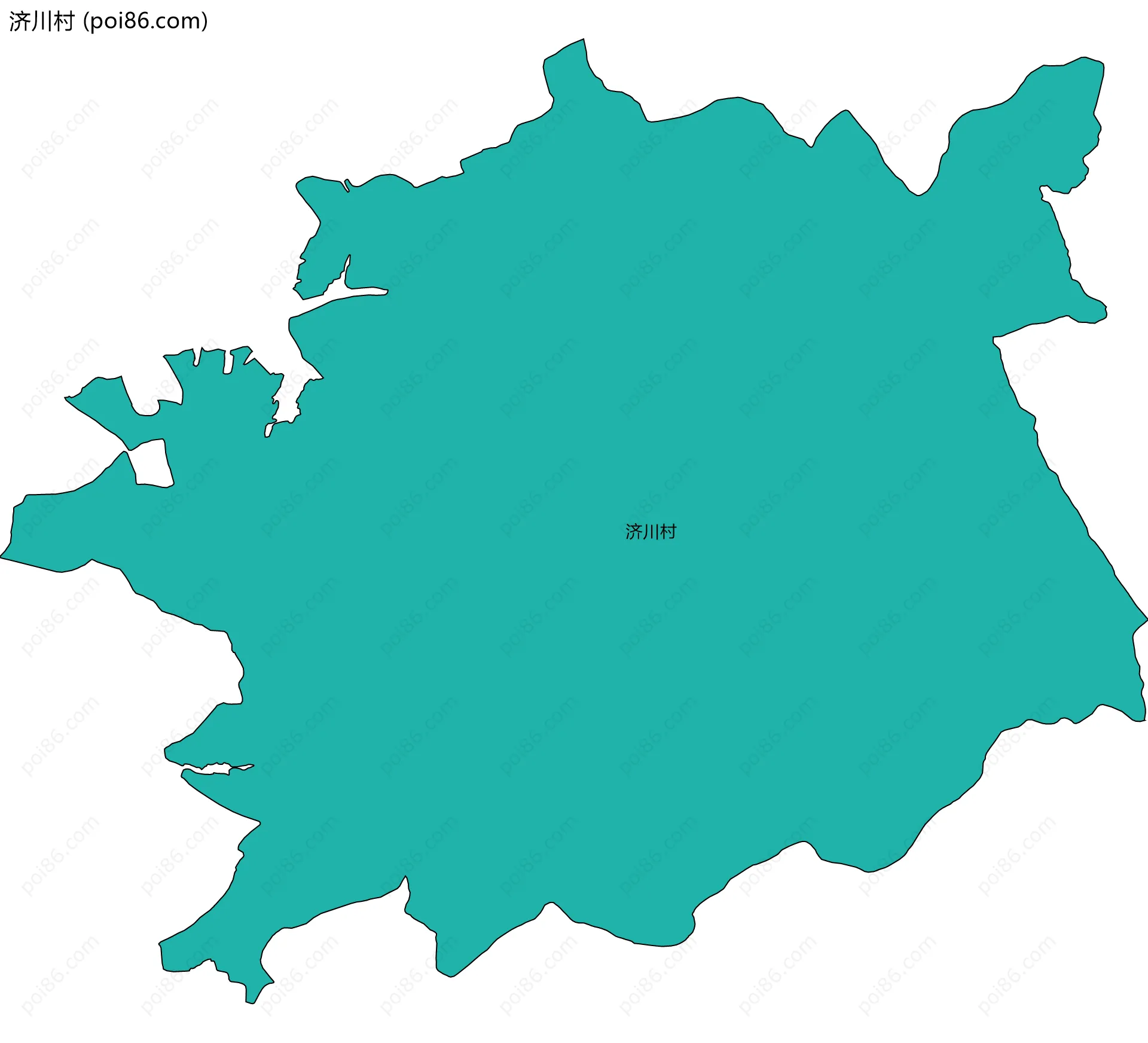 济川村边界地图