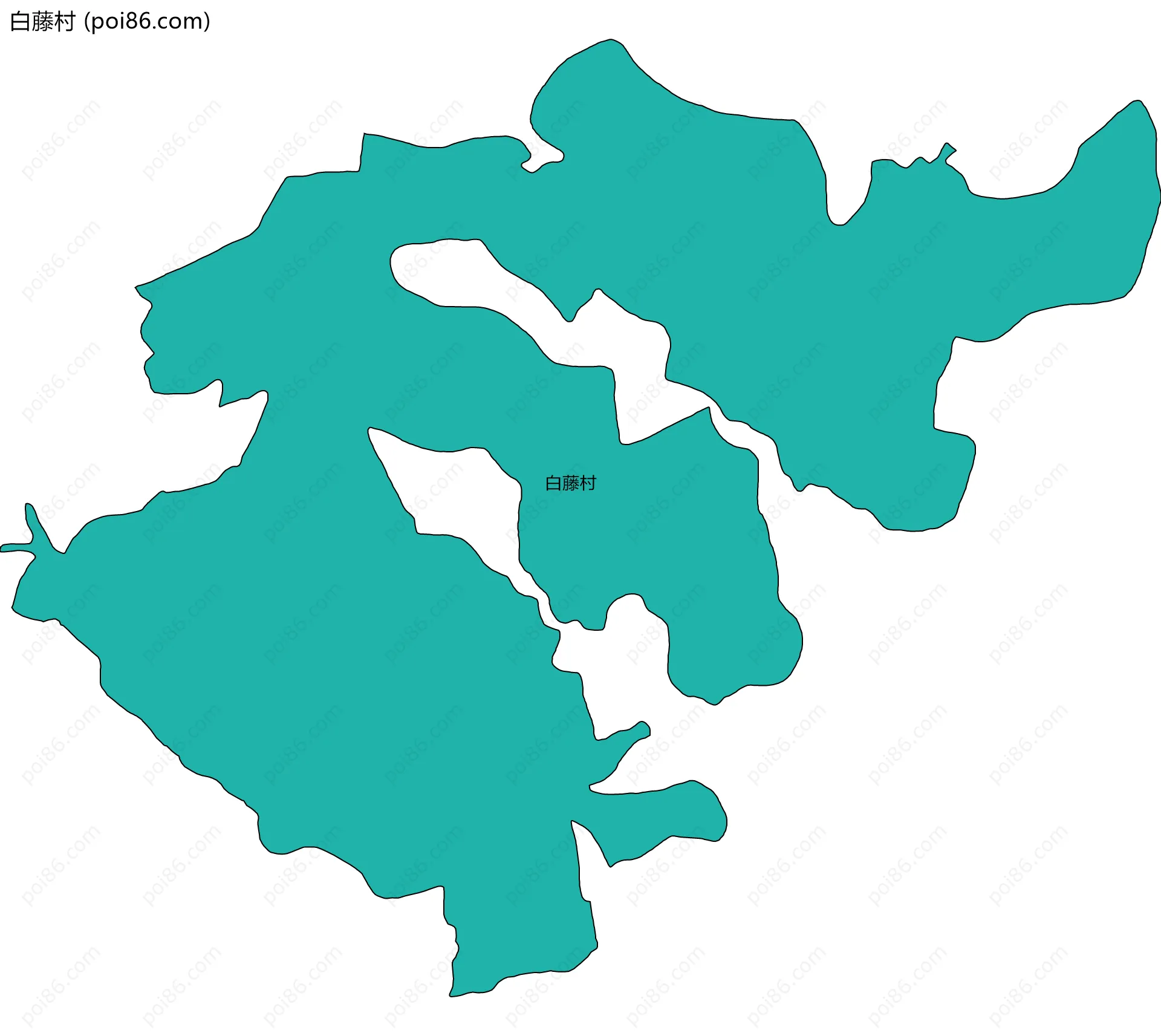 白藤村边界地图