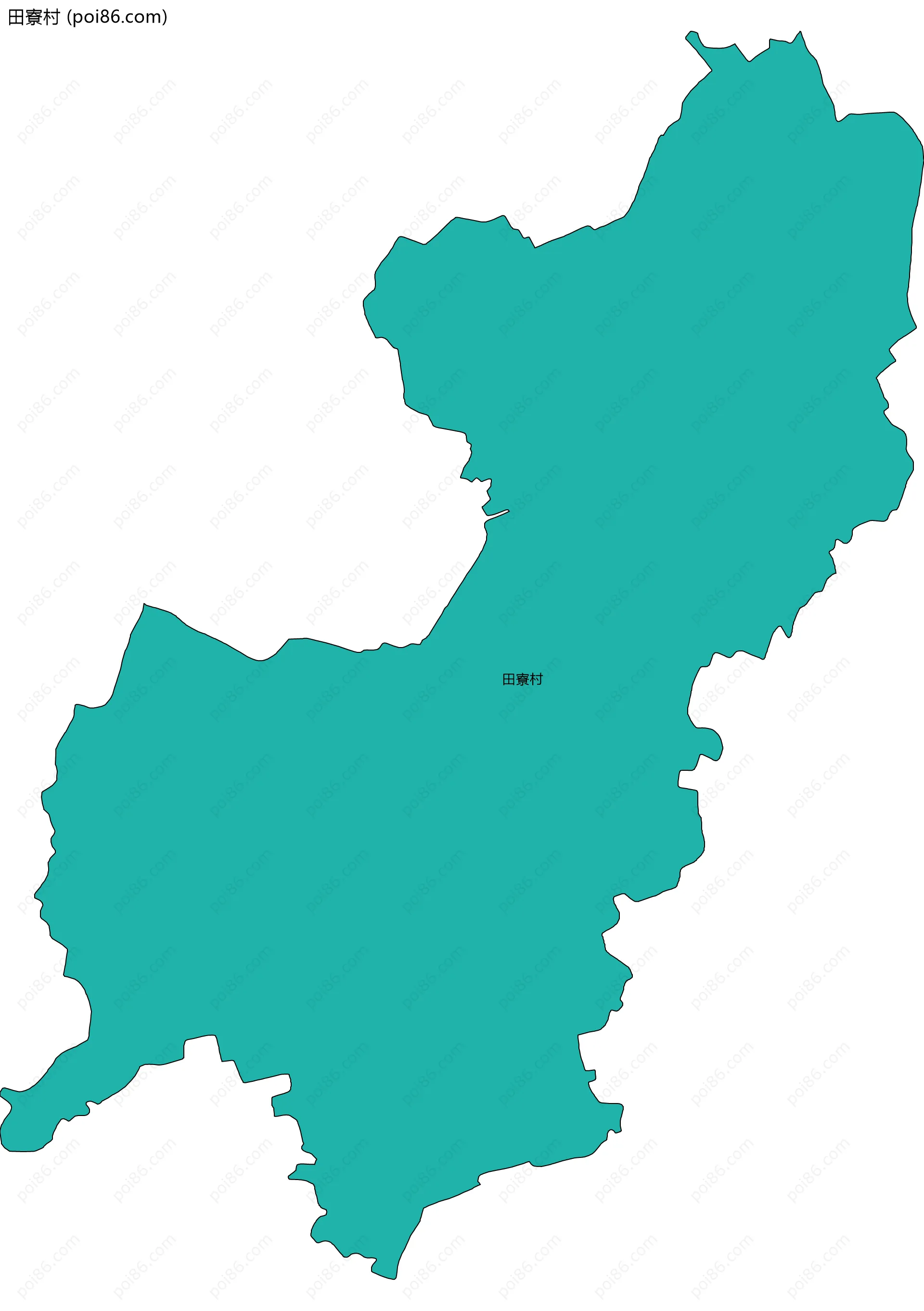 田寮村边界地图