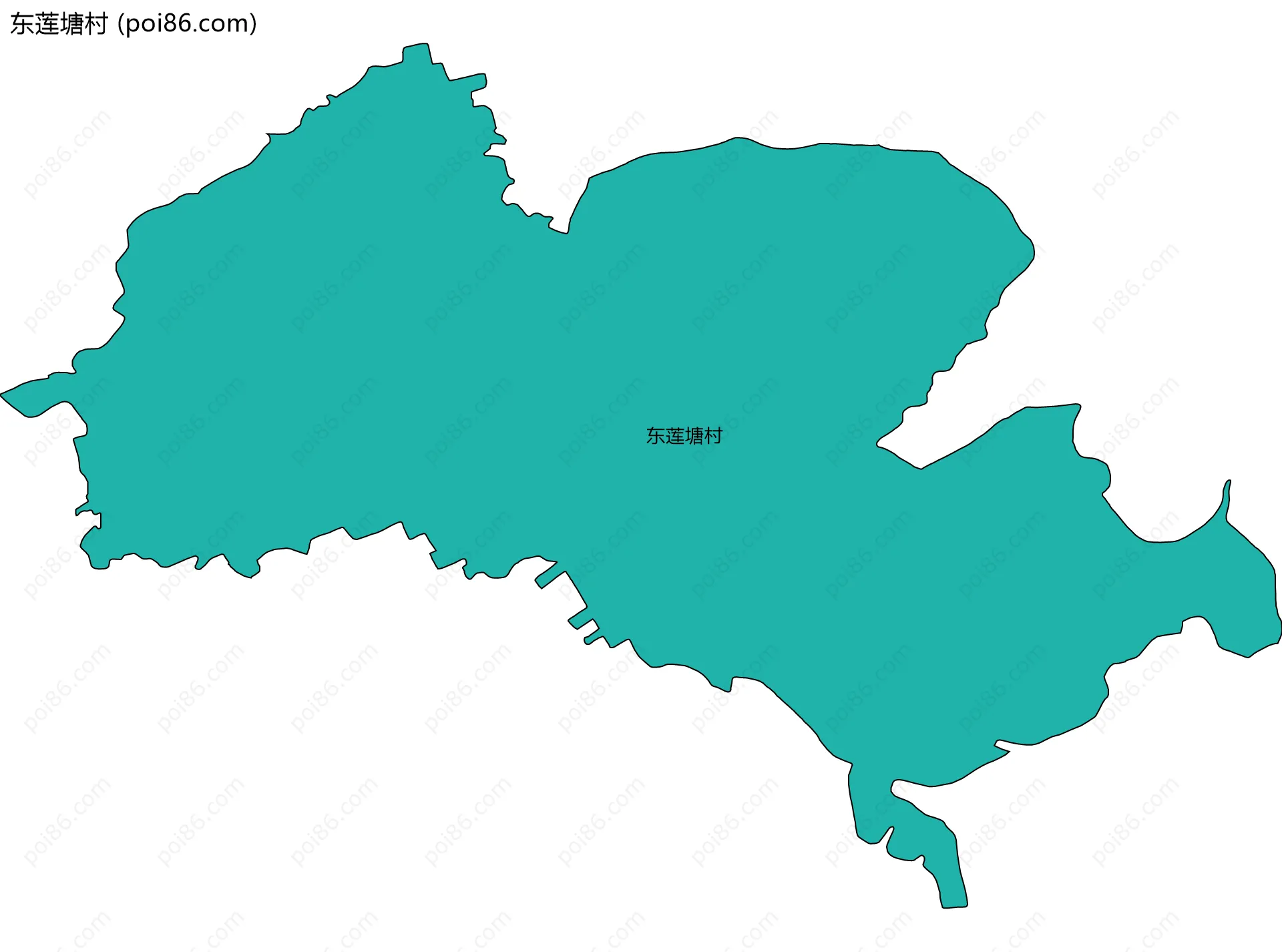 东莲塘村边界地图