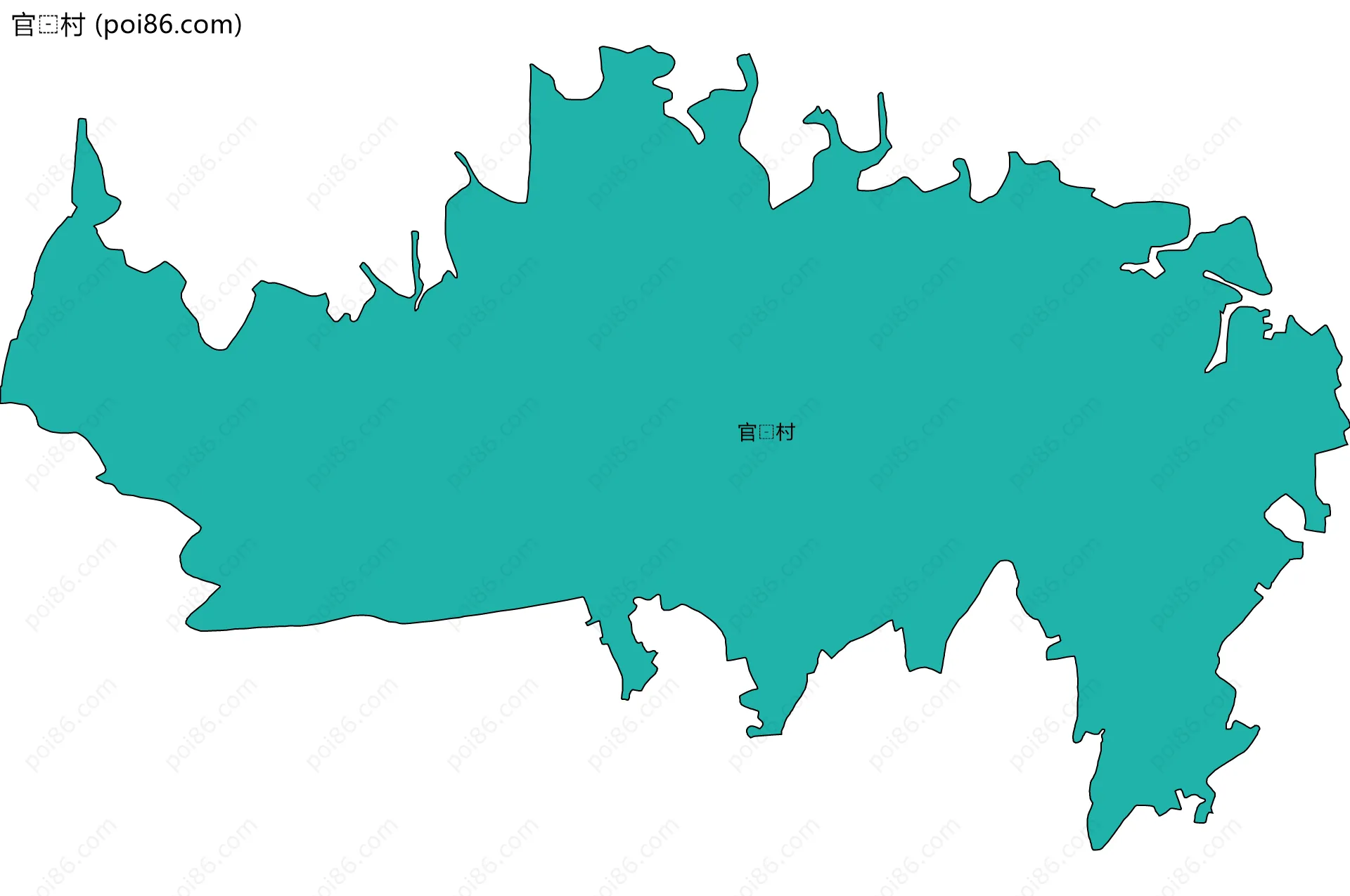 官村边界地图