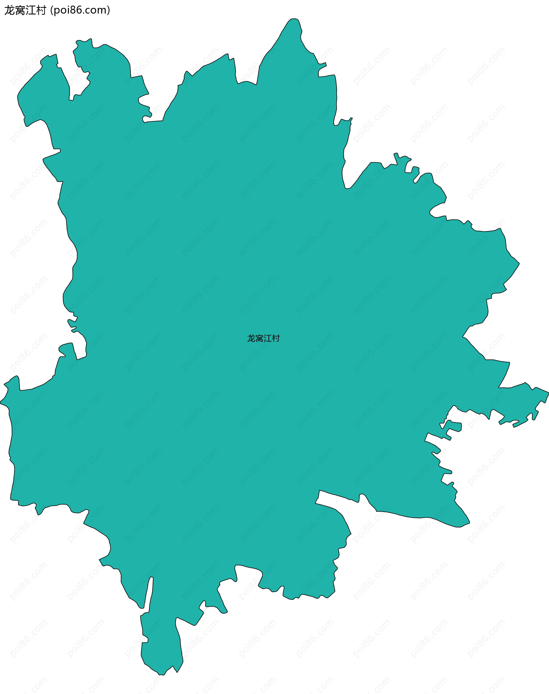 龙窝江村边界地图
