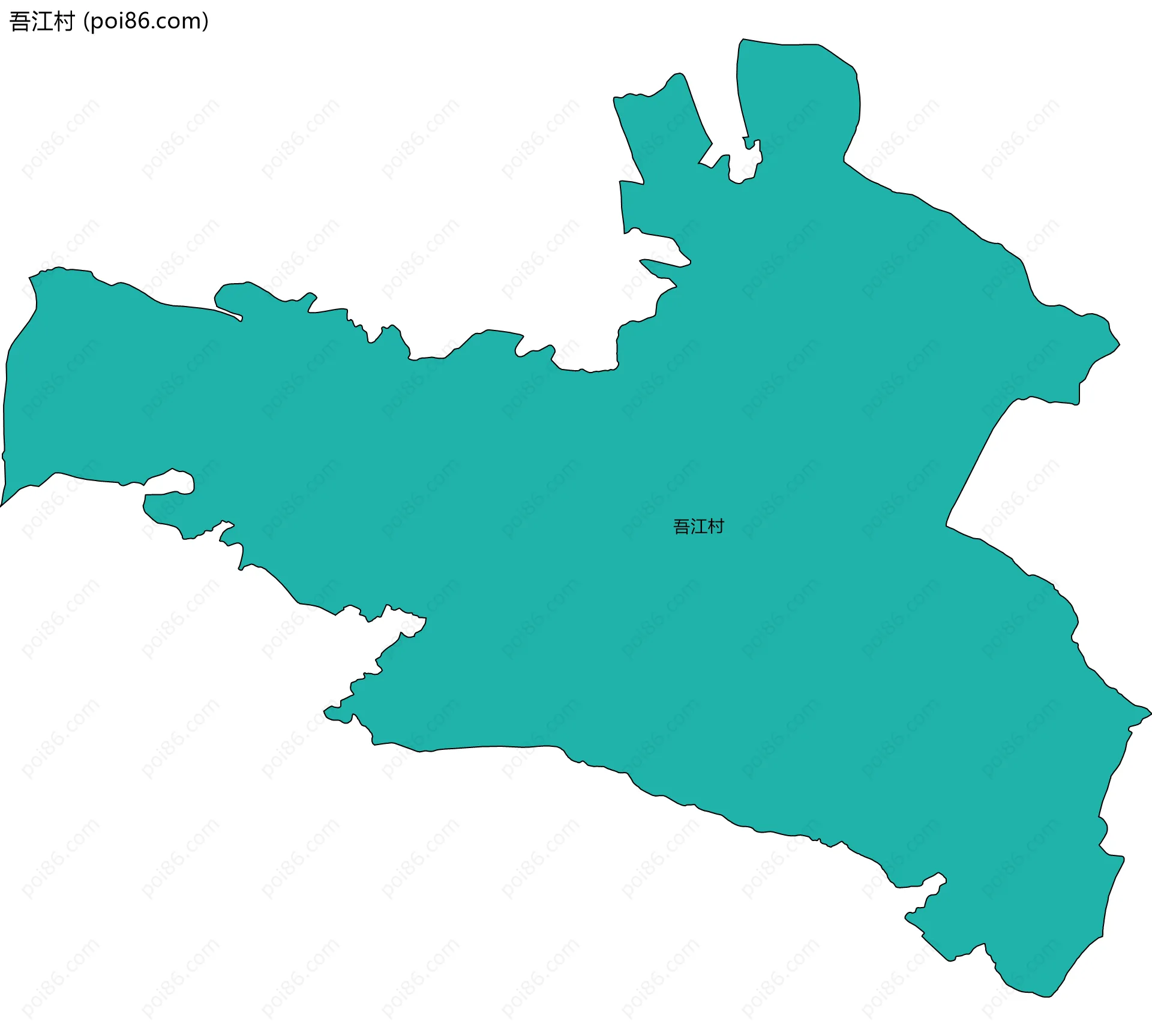 吾江村边界地图