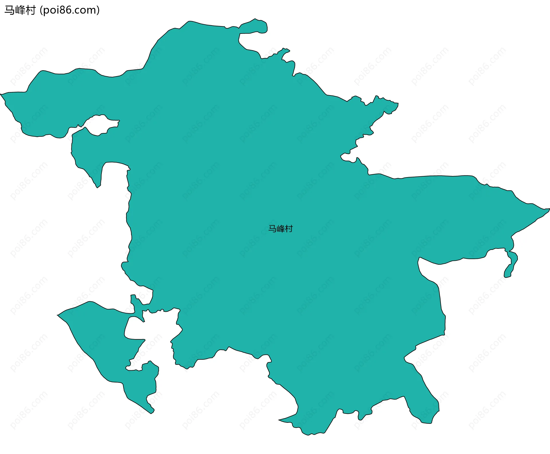 马峰村边界地图