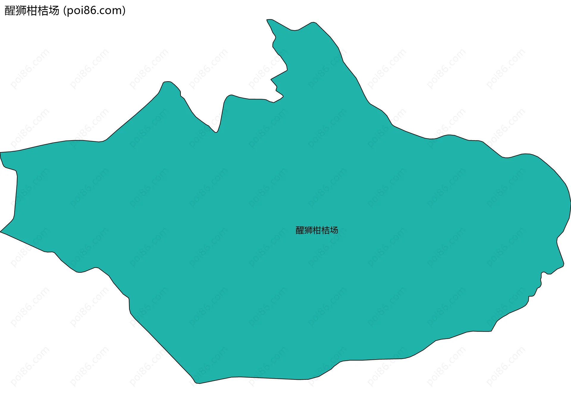 醒狮柑桔场边界地图