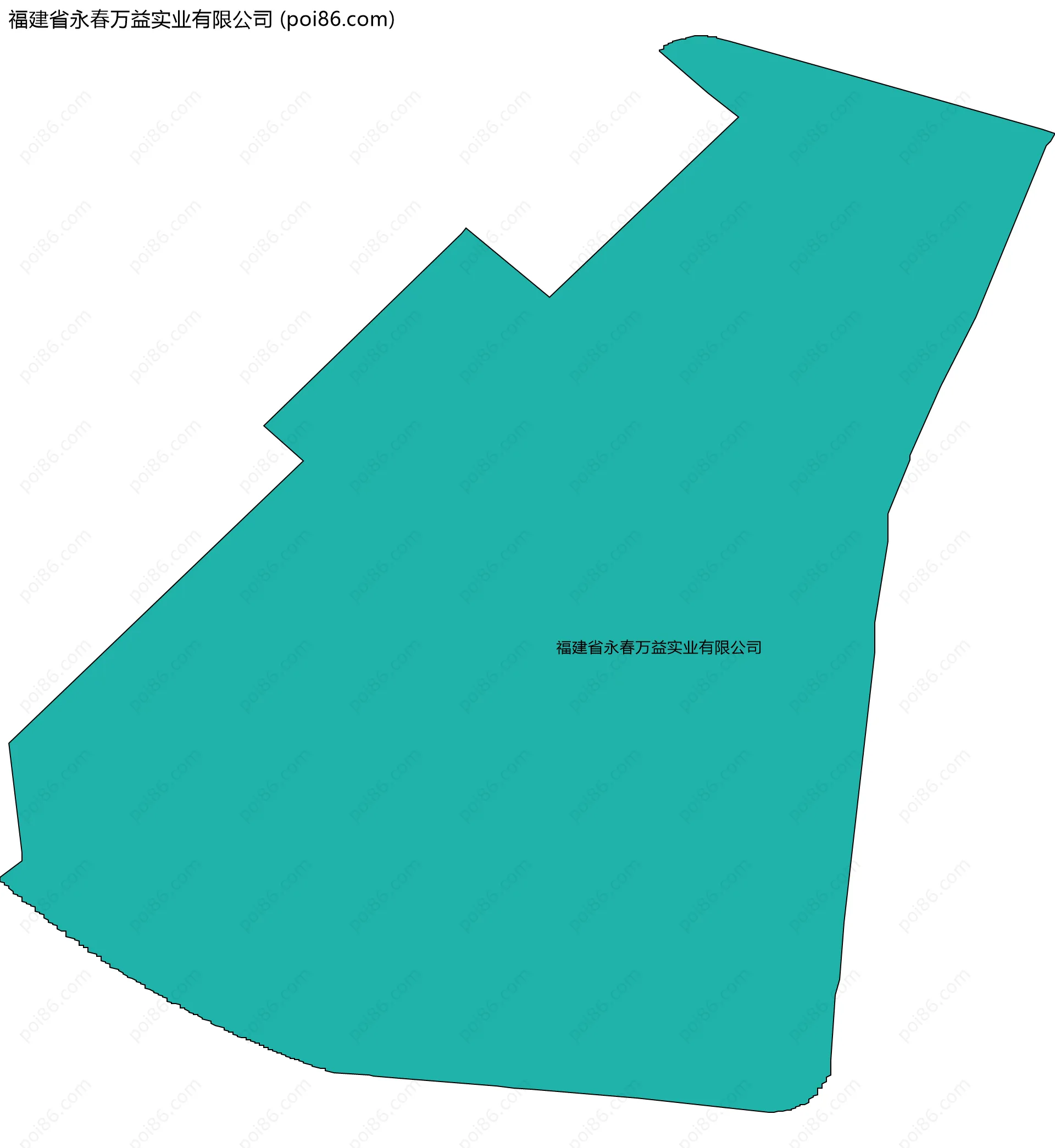 福建省永春万益实业有限公司边界地图