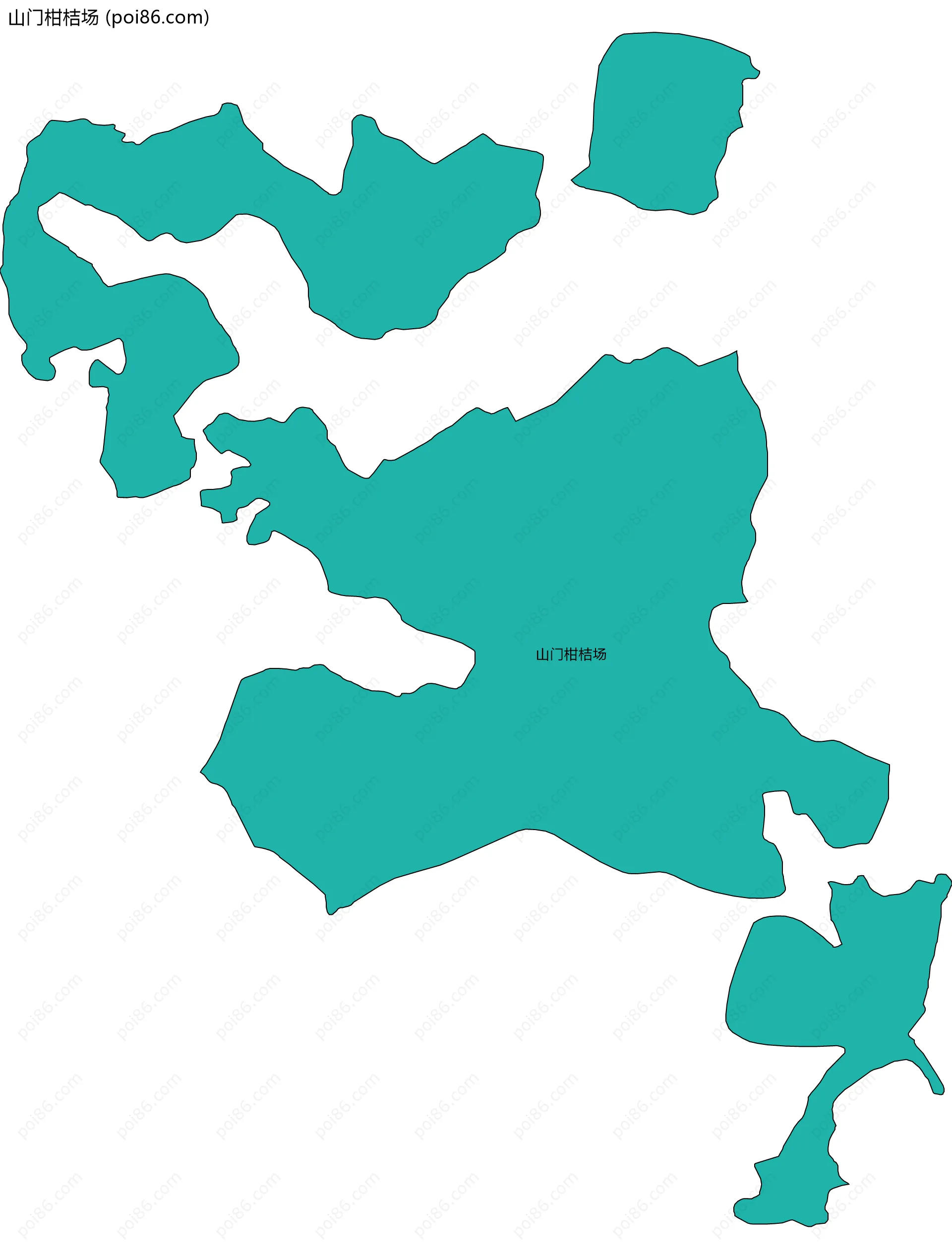 山门柑桔场边界地图