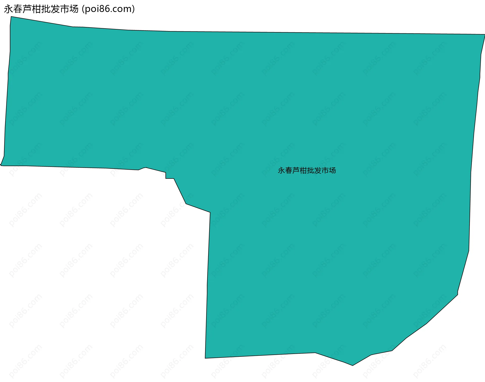 永春芦柑批发市场边界地图