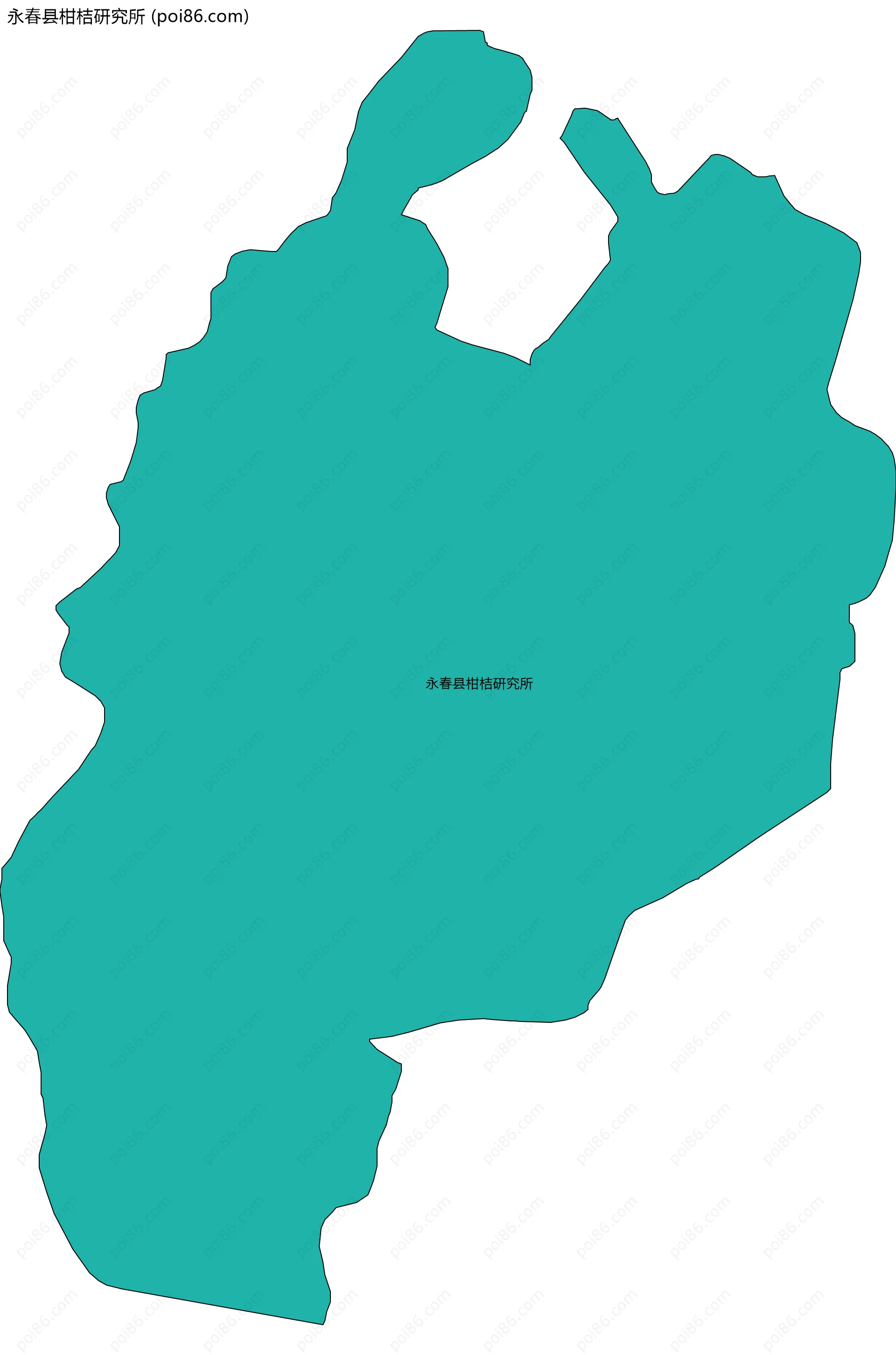 永春县柑桔研究所边界地图