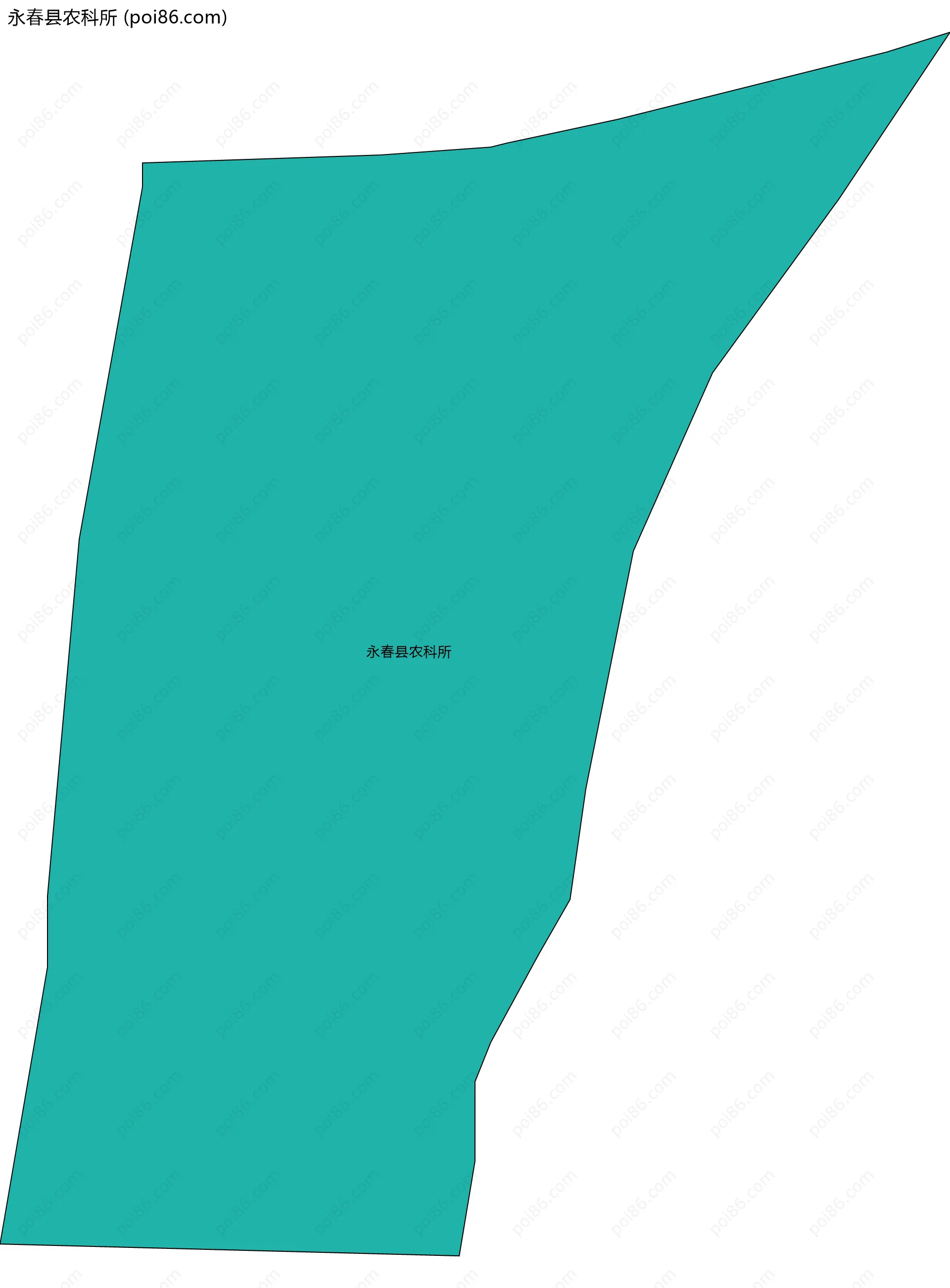 永春县农科所边界地图