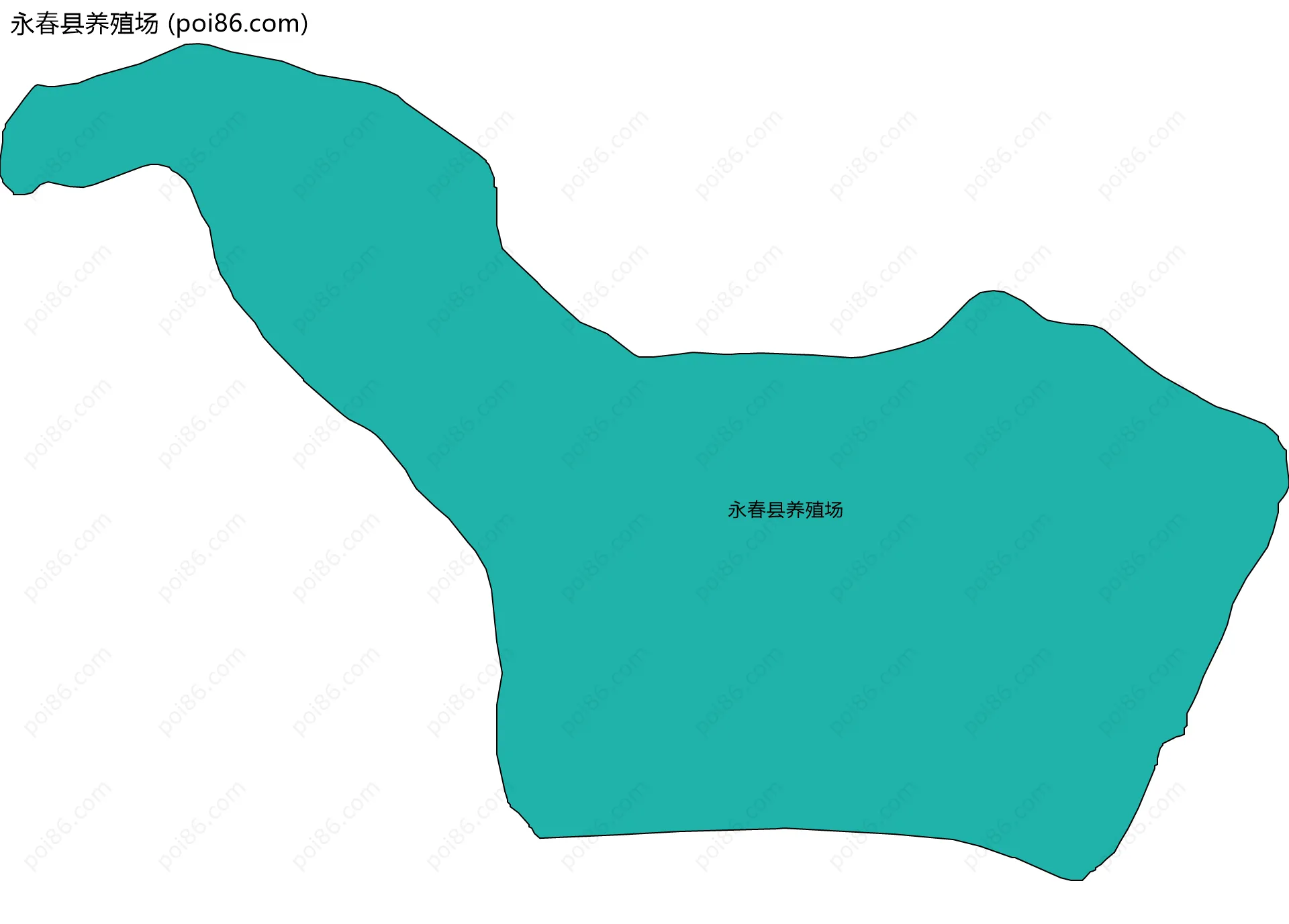 永春县养殖场边界地图