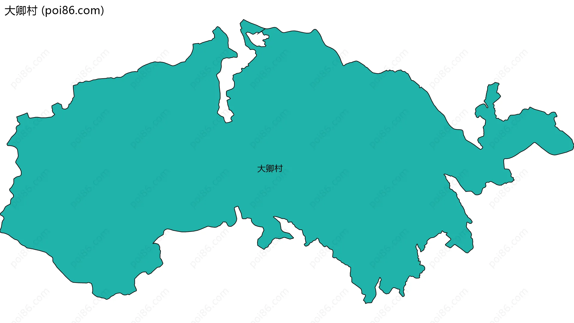 大卿村边界地图