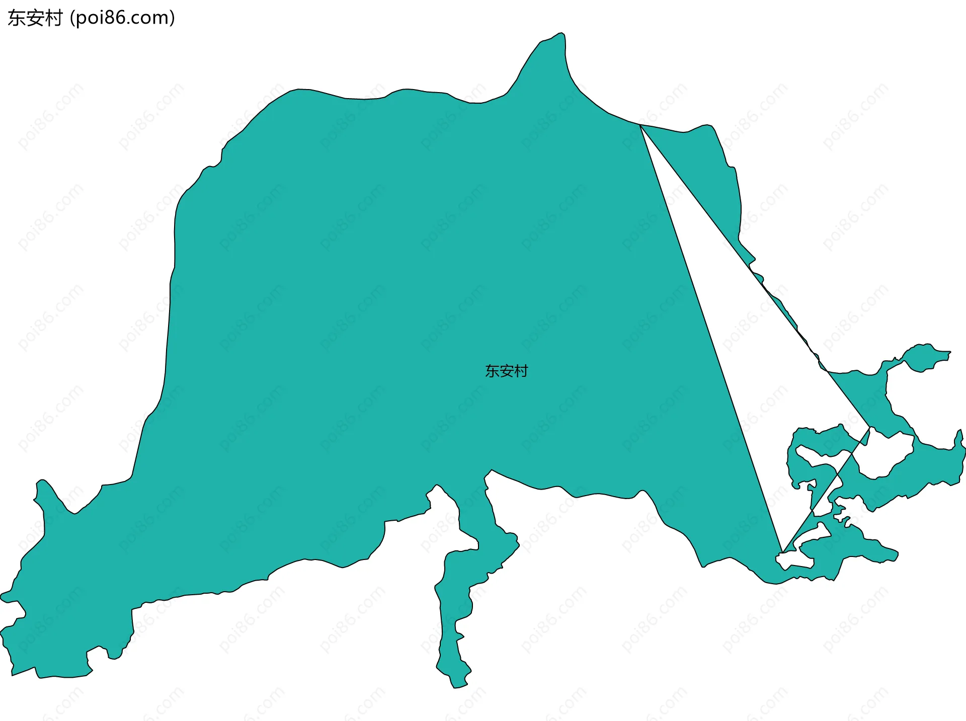 东安村边界地图
