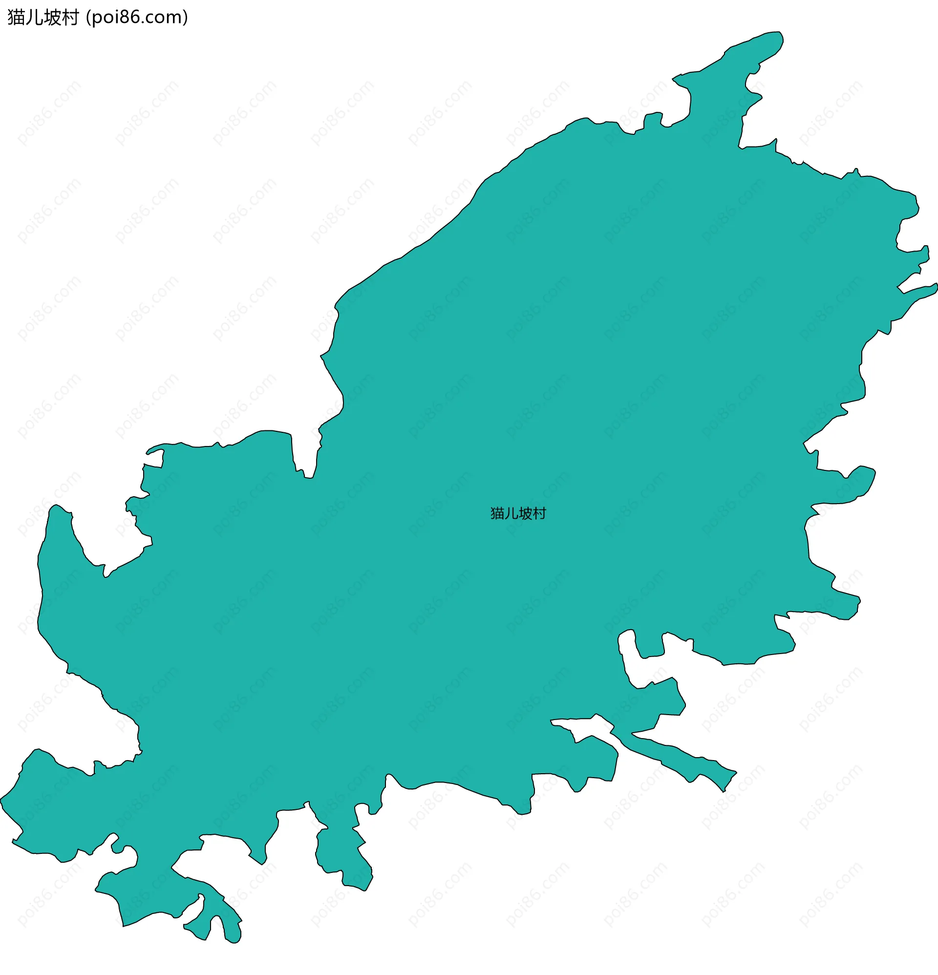 猫儿坡村边界地图