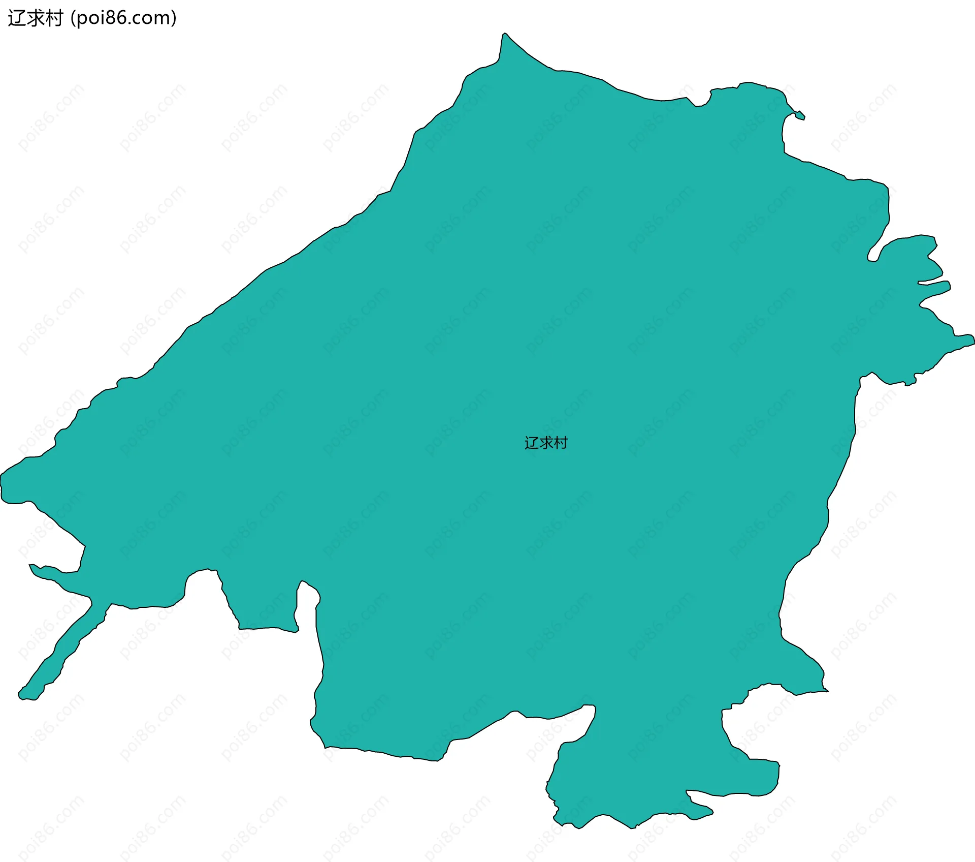辽求村边界地图