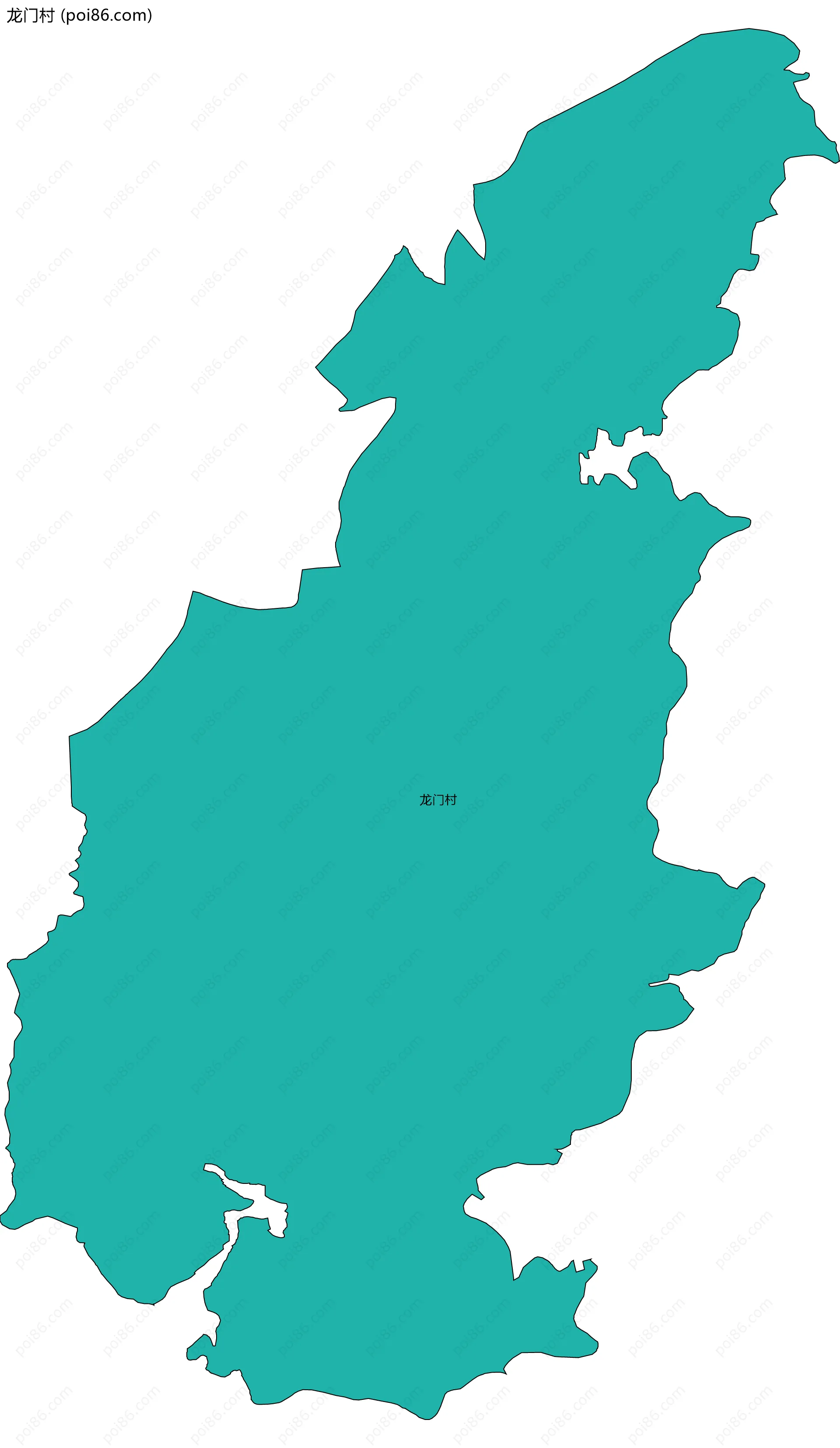龙门村边界地图