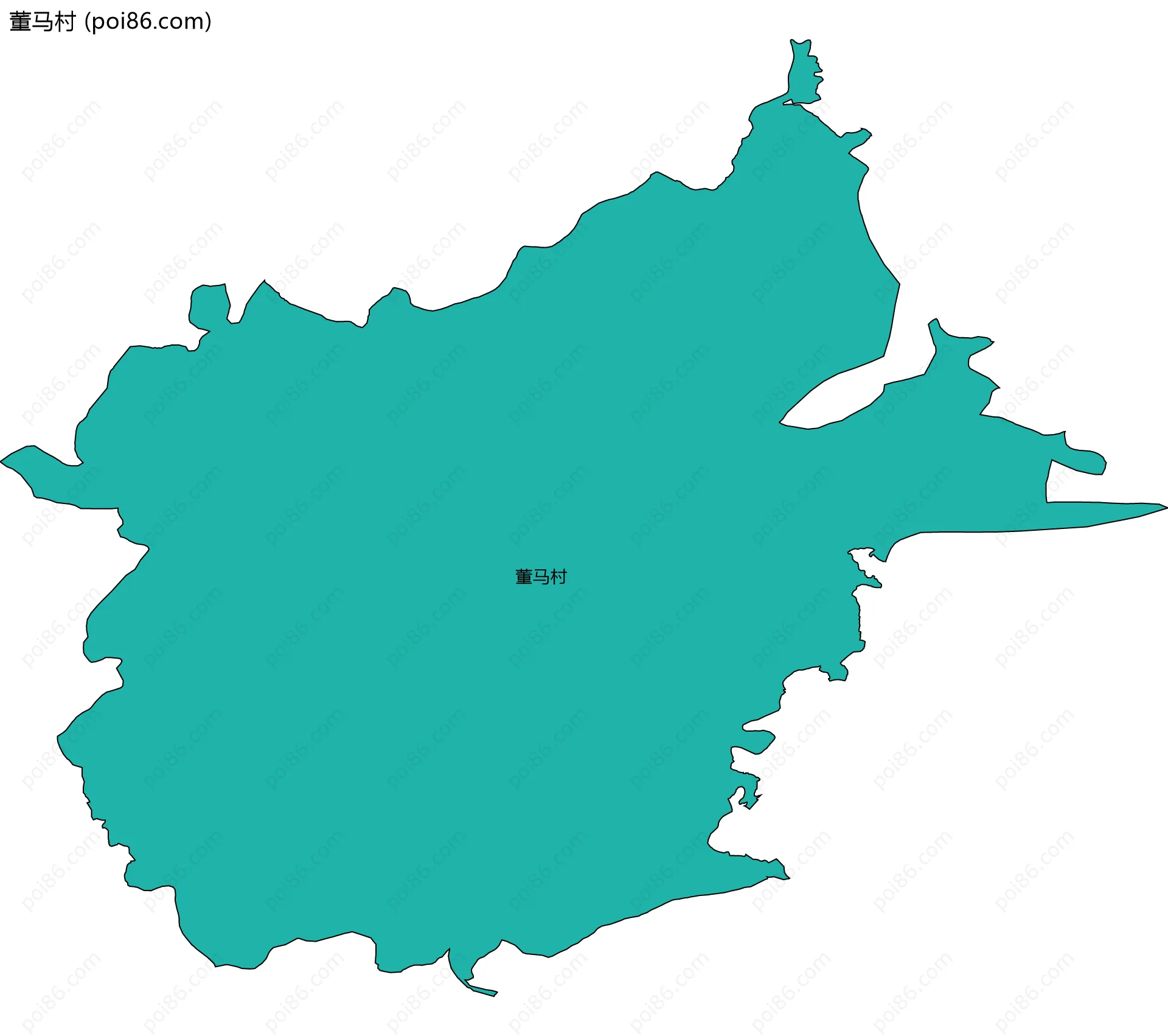 董马村边界地图